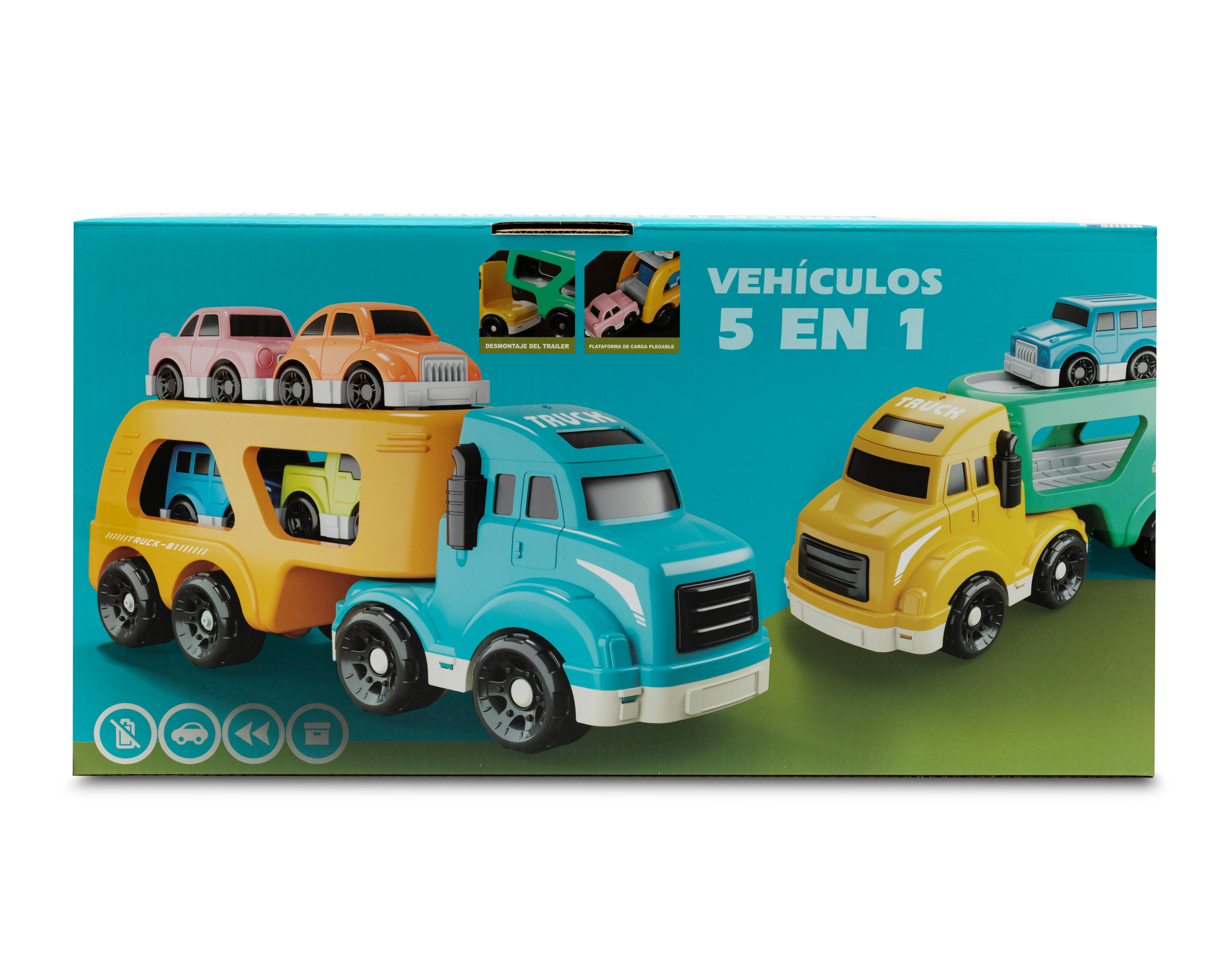 Foto 5 | Foto 5 | Tráiler Transportador de Vehículos Baby Colors 5 Piezas