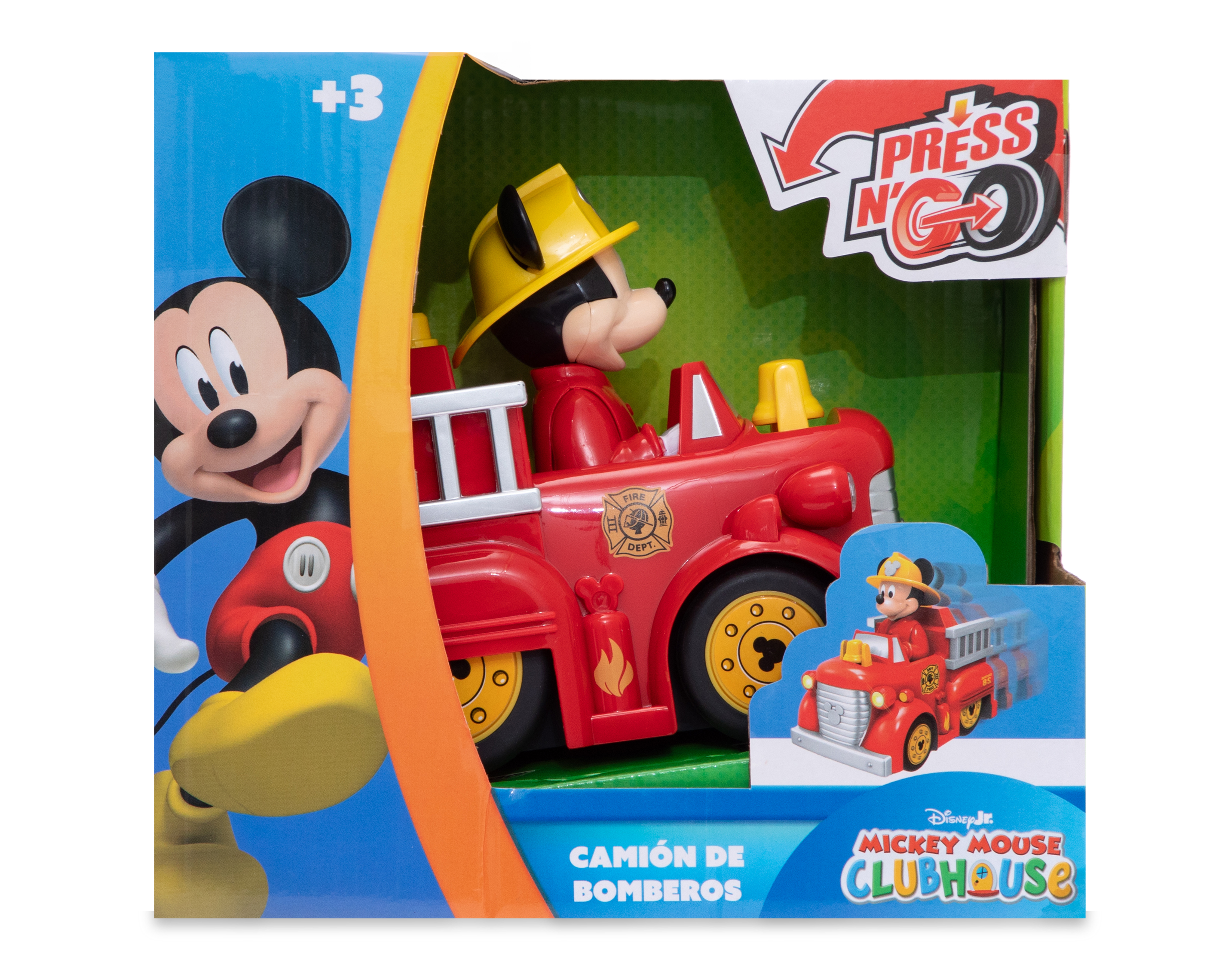 Foto 4 pulgar | Foto 3 | Camión de Bomberos Disney Mickey Mouse con Luz y Sonido