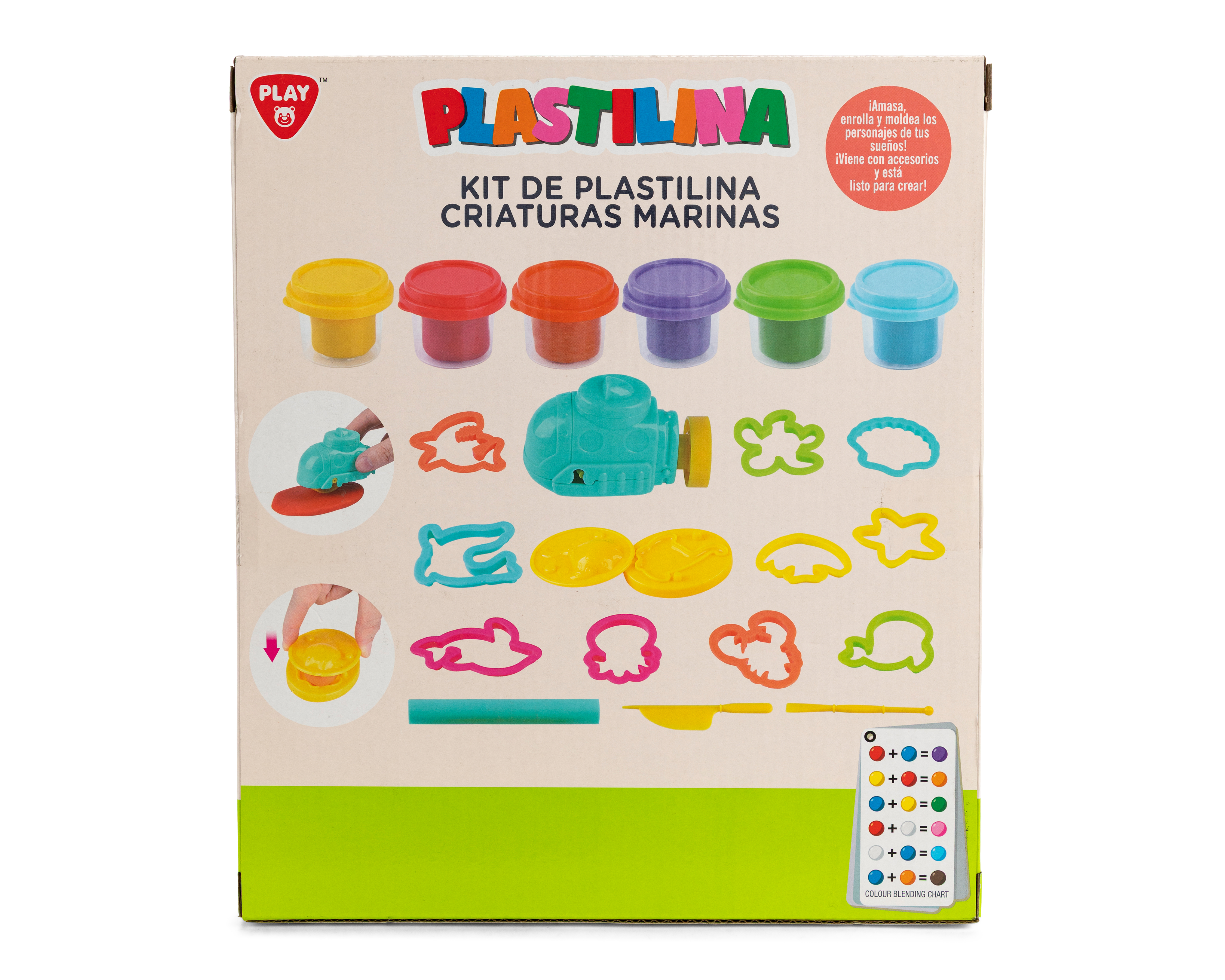 Foto 3 pulgar | Foto 2 | Kit de Plastilina Criaturas Marinas Play