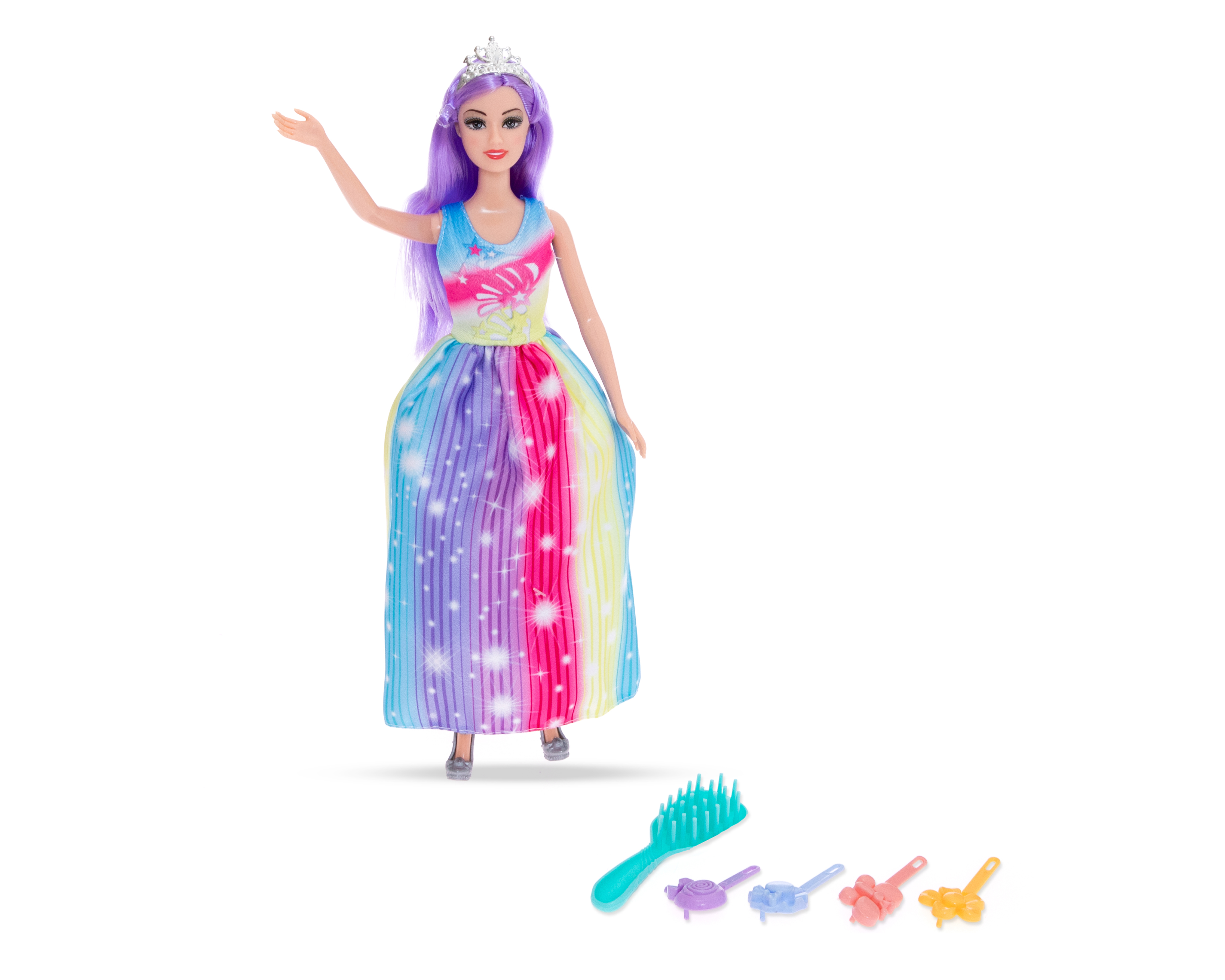 Foto 2 pulgar | Foto 1 | Muñeca Belúla Princesa con Accesorios de Peinado