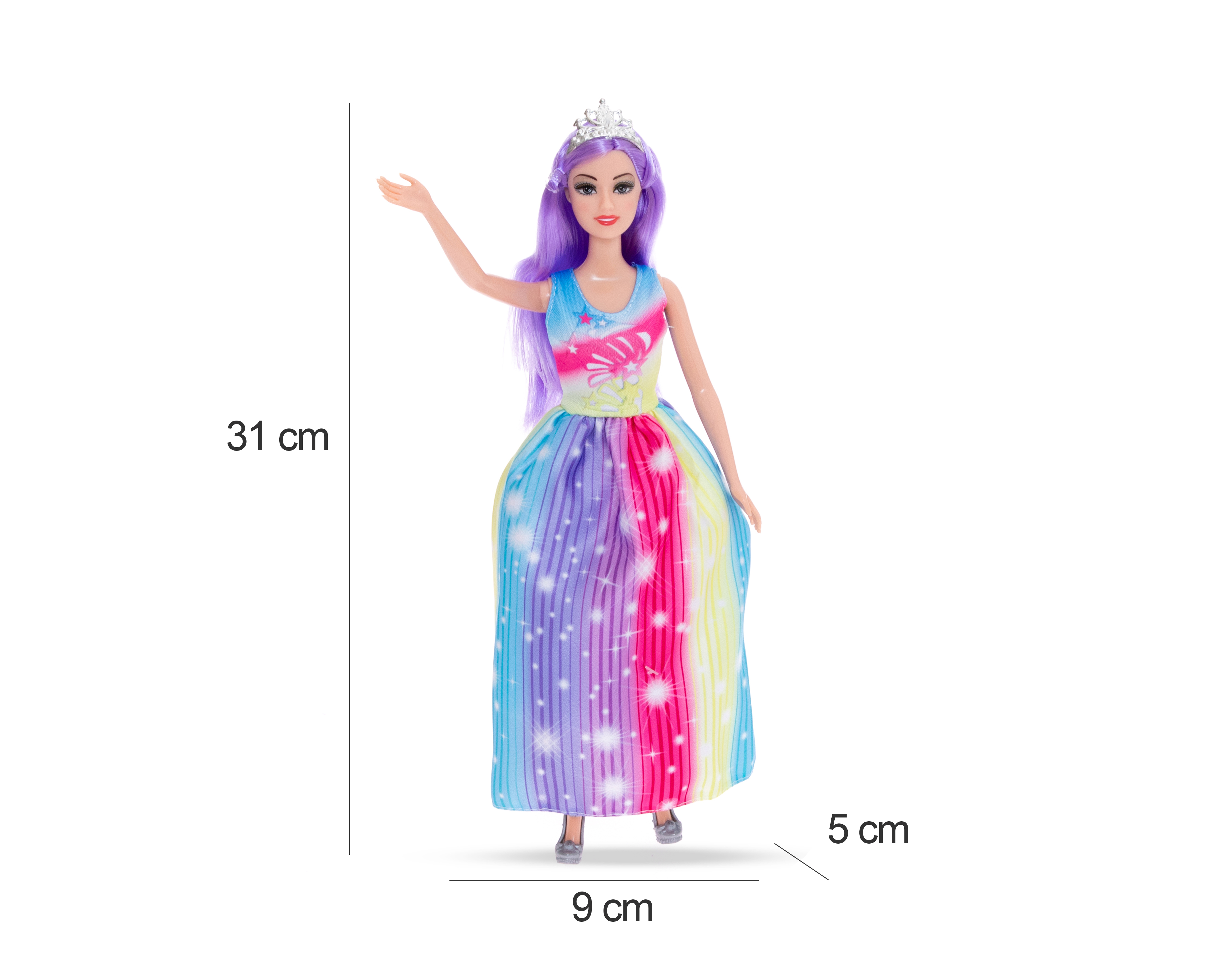 Foto 8 pulgar | Foto 7 | Muñeca Belúla Princesa con Accesorios de Peinado