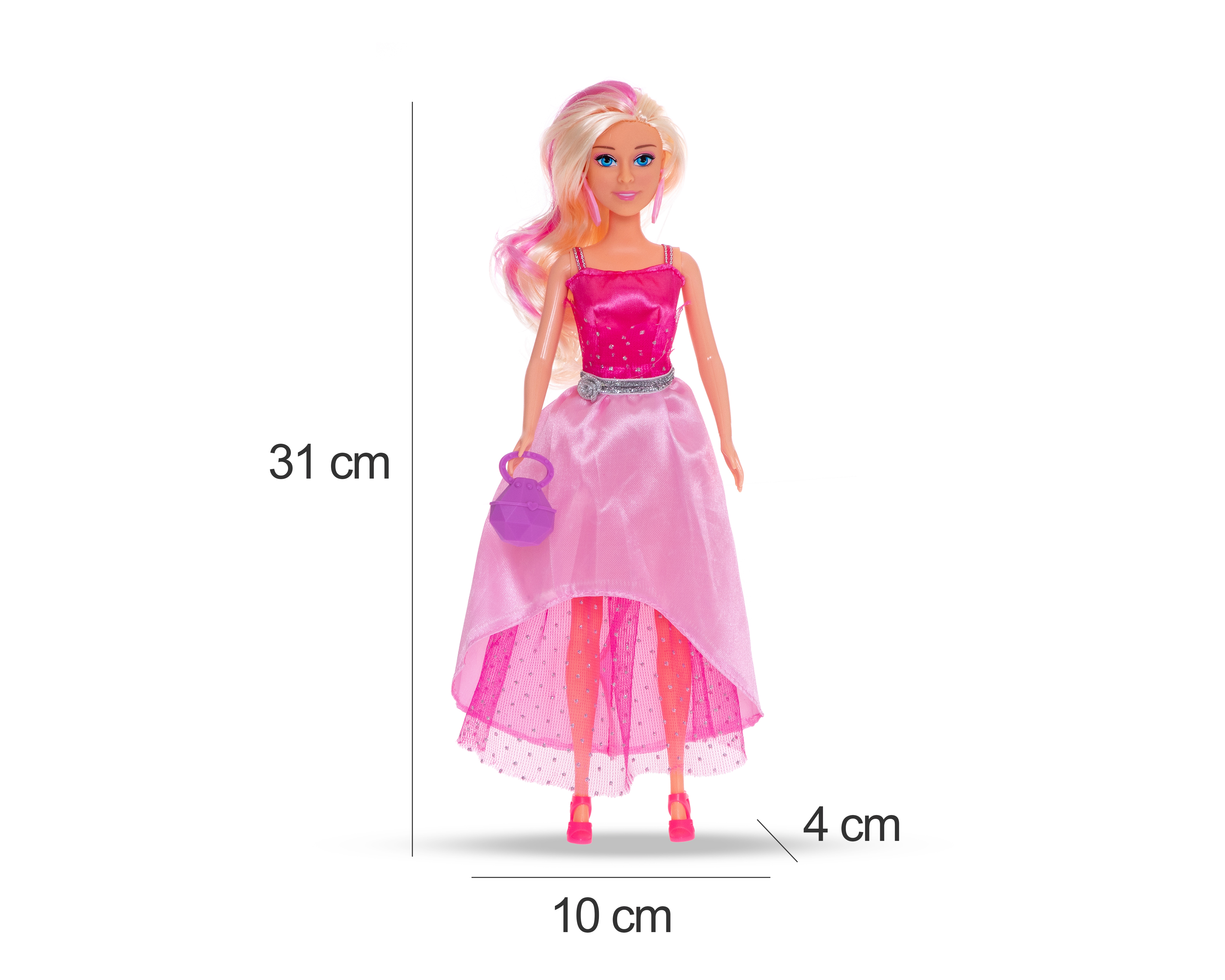 Foto 8 pulgar | Foto 7 | Muñeca Belúla con Vestido Rosa