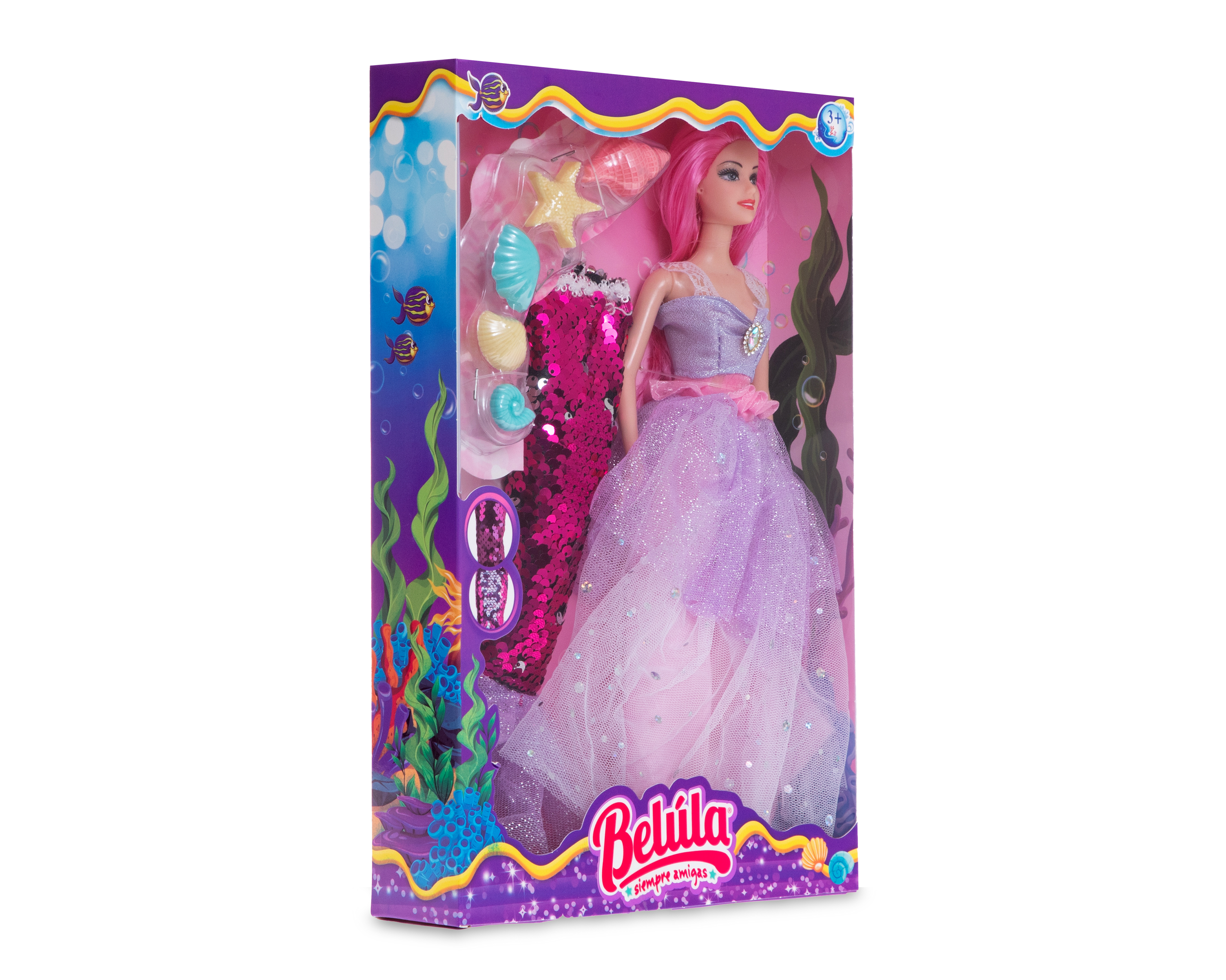 Foto 7 pulgar | Foto 6 | Muñeca Belúla Sirena con Accesorios