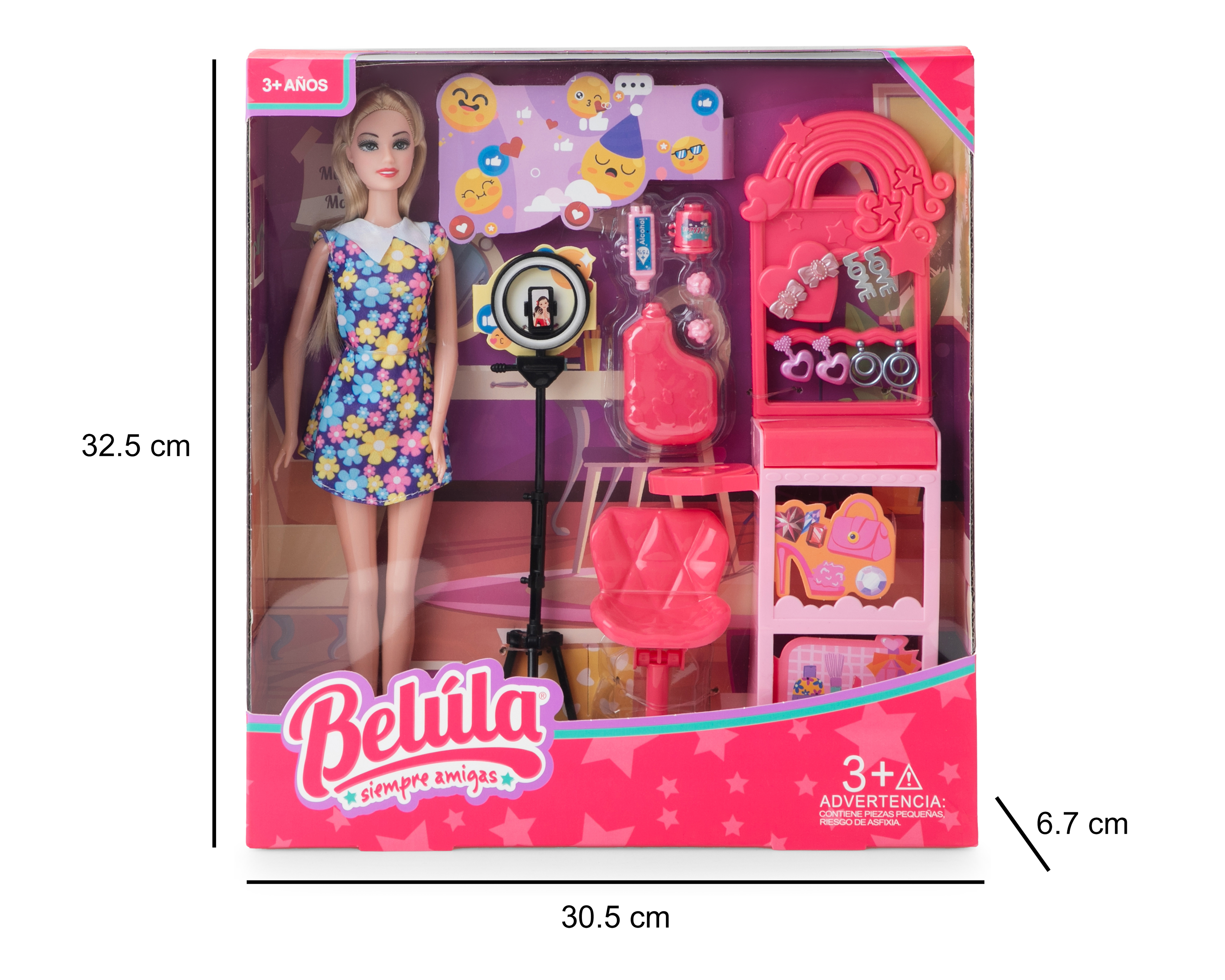 Foto 6 pulgar | Foto 5 | Muñeca Belúla con Accesorios