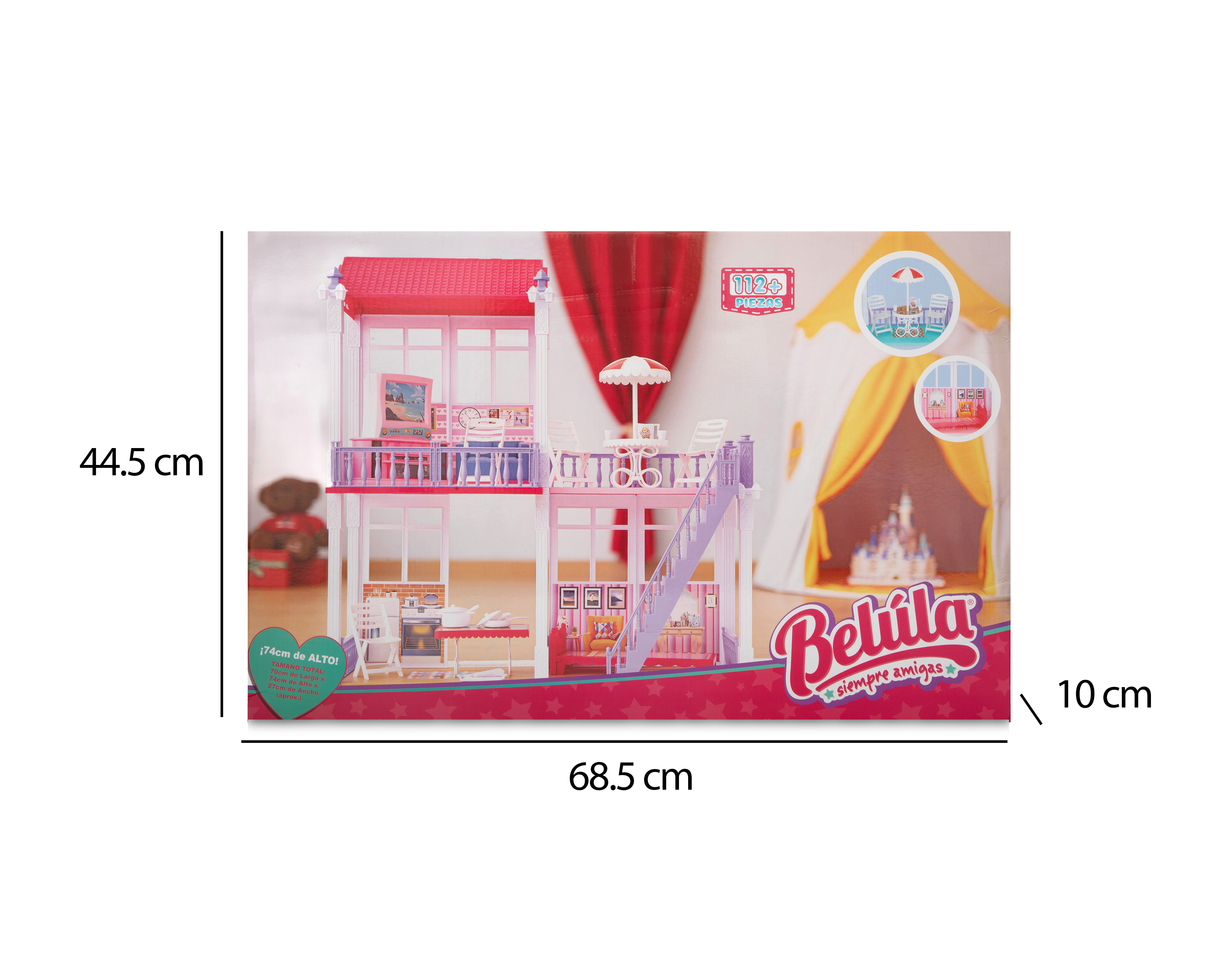 Foto 5 pulgar | Foto 4 | Casa de Muñecas Belúla Siempre Amigas Rosa