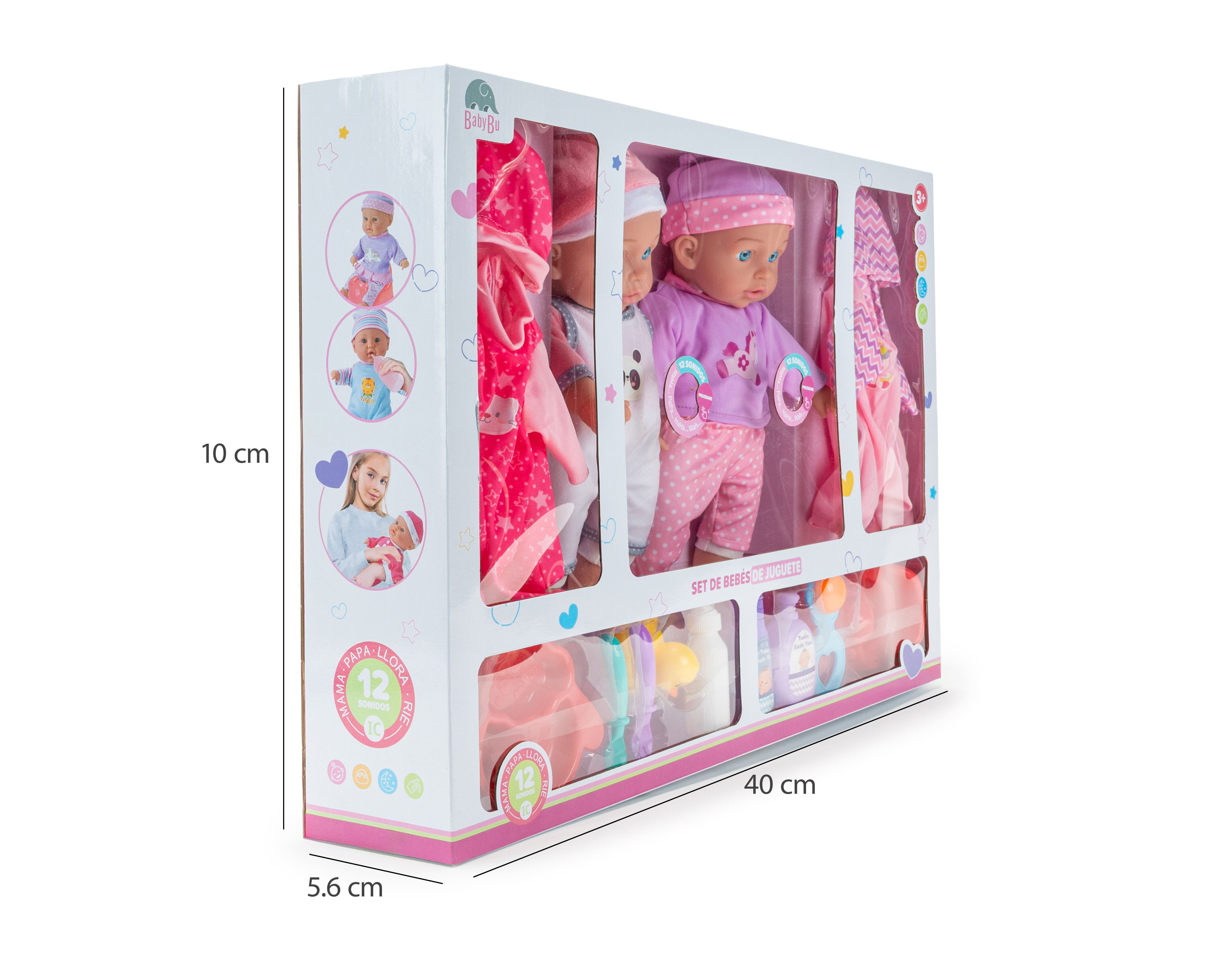 Foto 4 pulgar | Foto 3 | Muñeca Baby Bu 2 Piezas con Accesorios