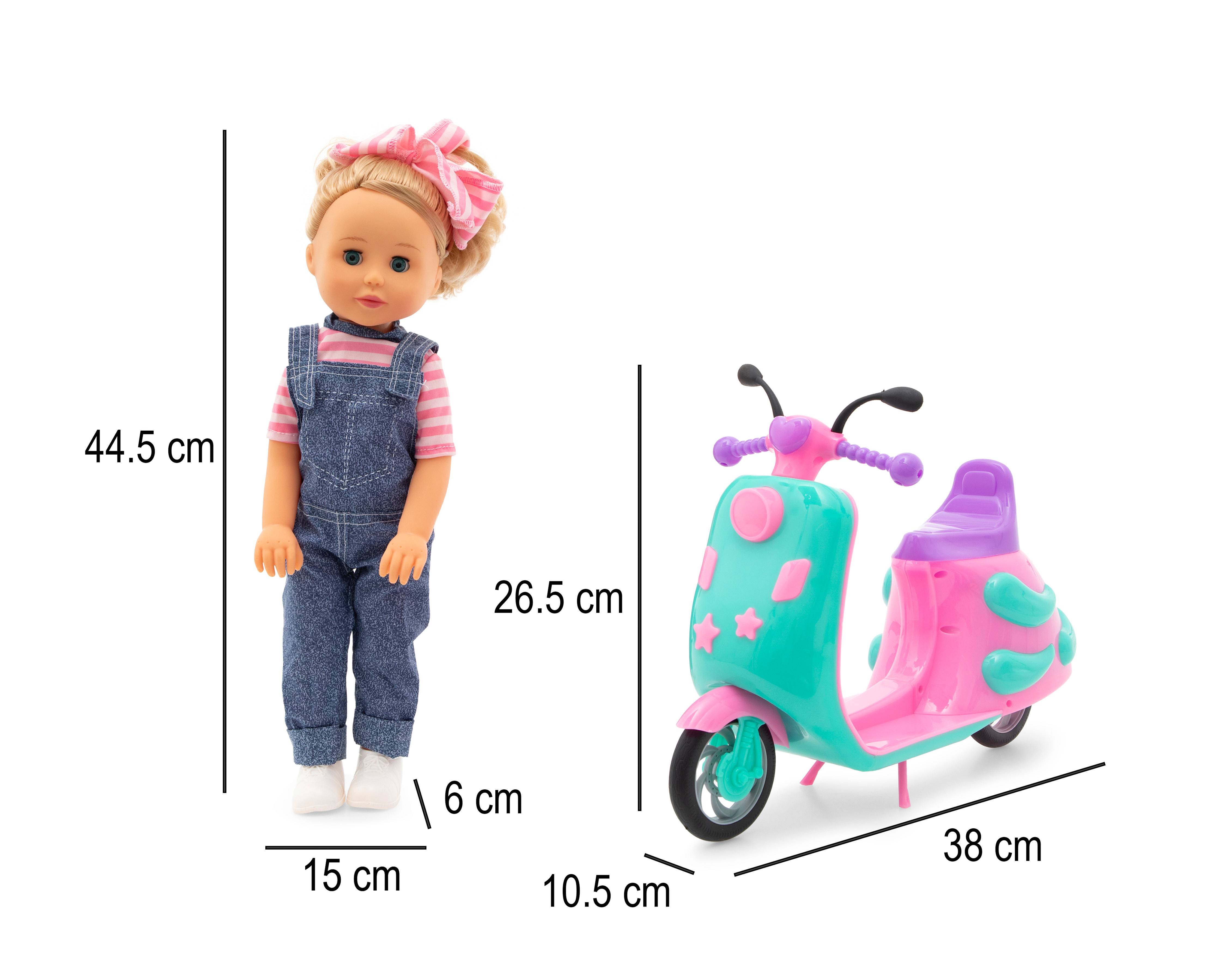 Foto 7 pulgar | Foto 6 | Muñeca Belúla con Scooter