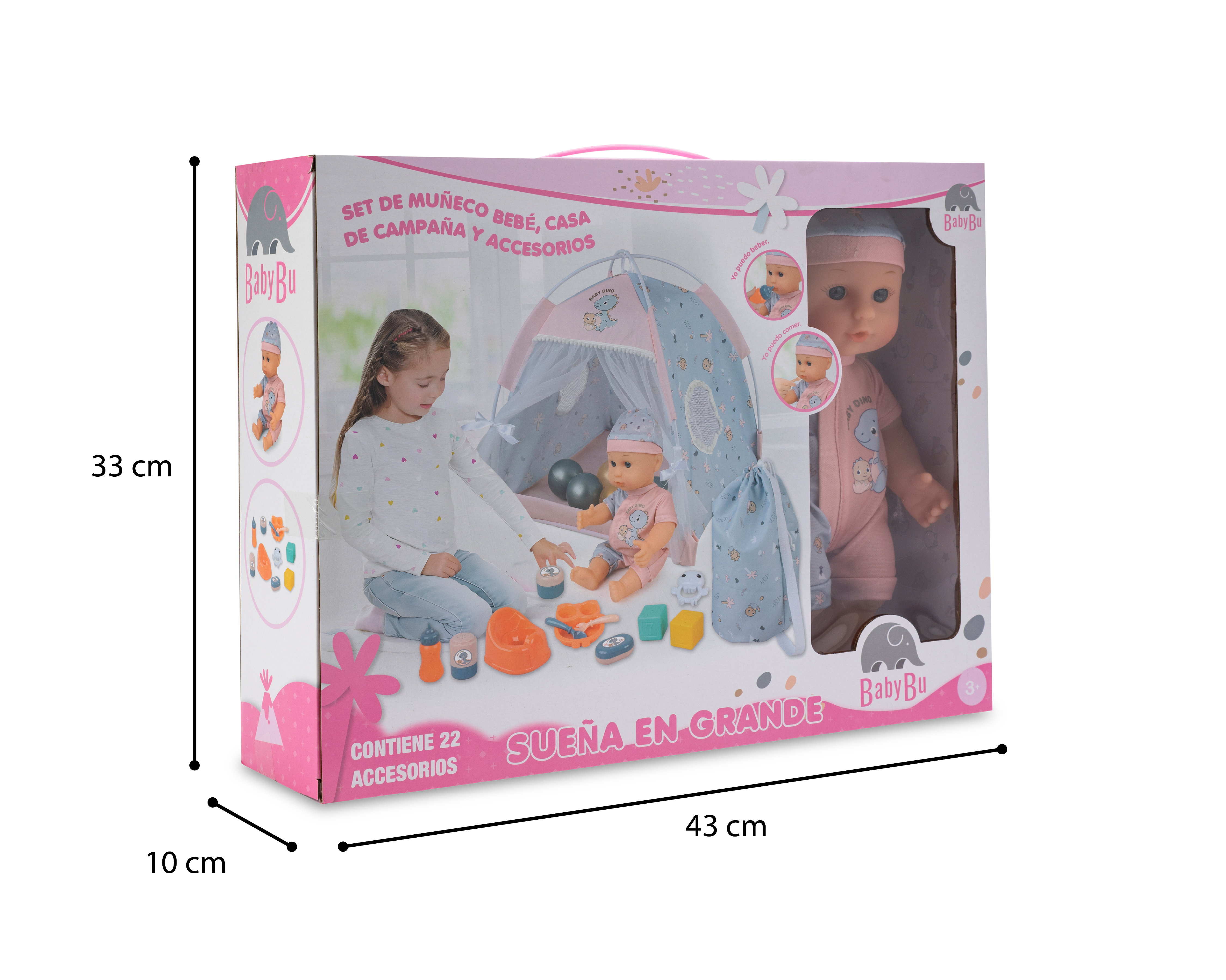 Foto 7 pulgar | Foto 6 | Muñeca Baby Bu Sueña en Grande con Accesorios