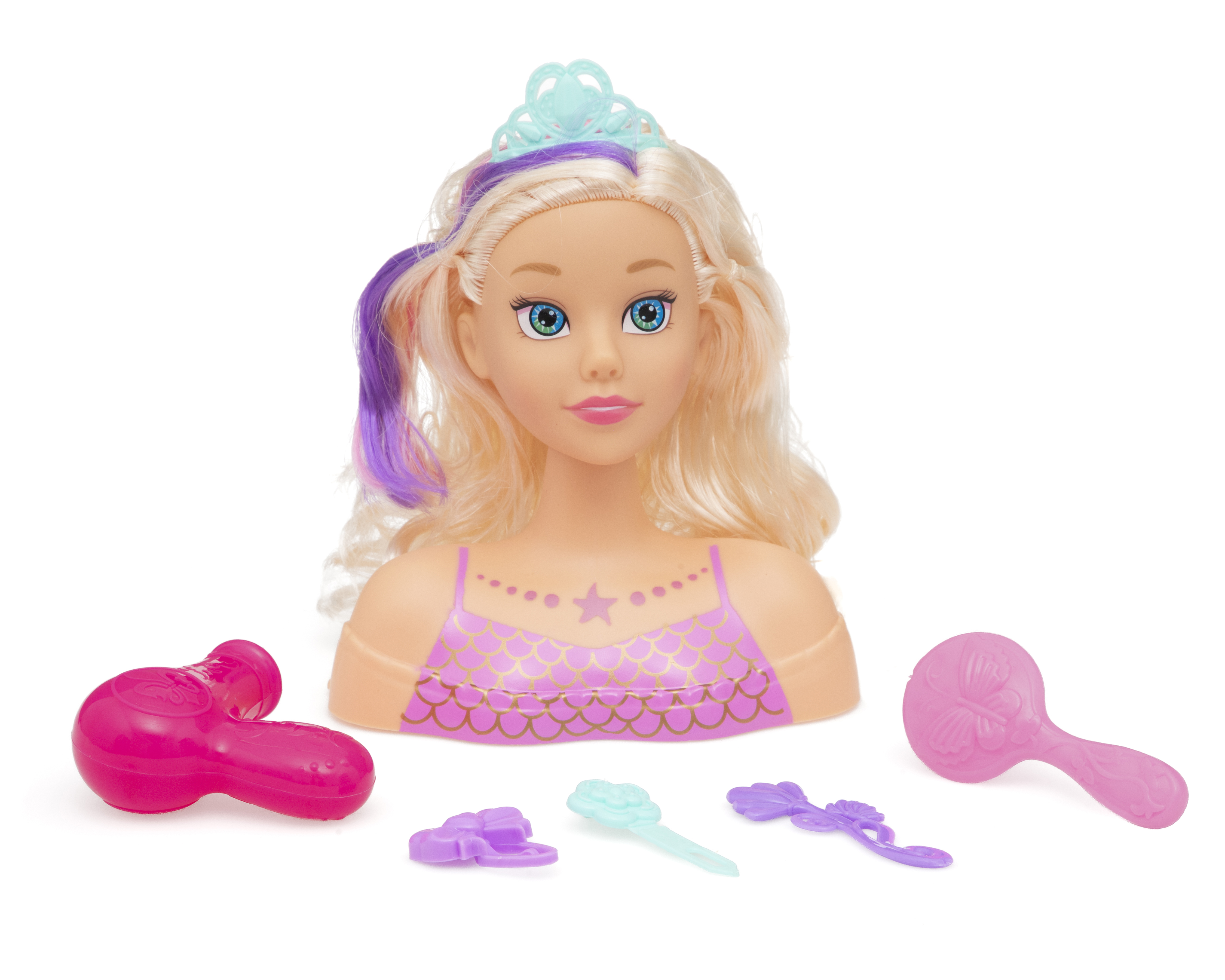 Foto 2 pulgar | Foto 1 | Cabeza de Muñeca para Peinar Belúla con Accesorios