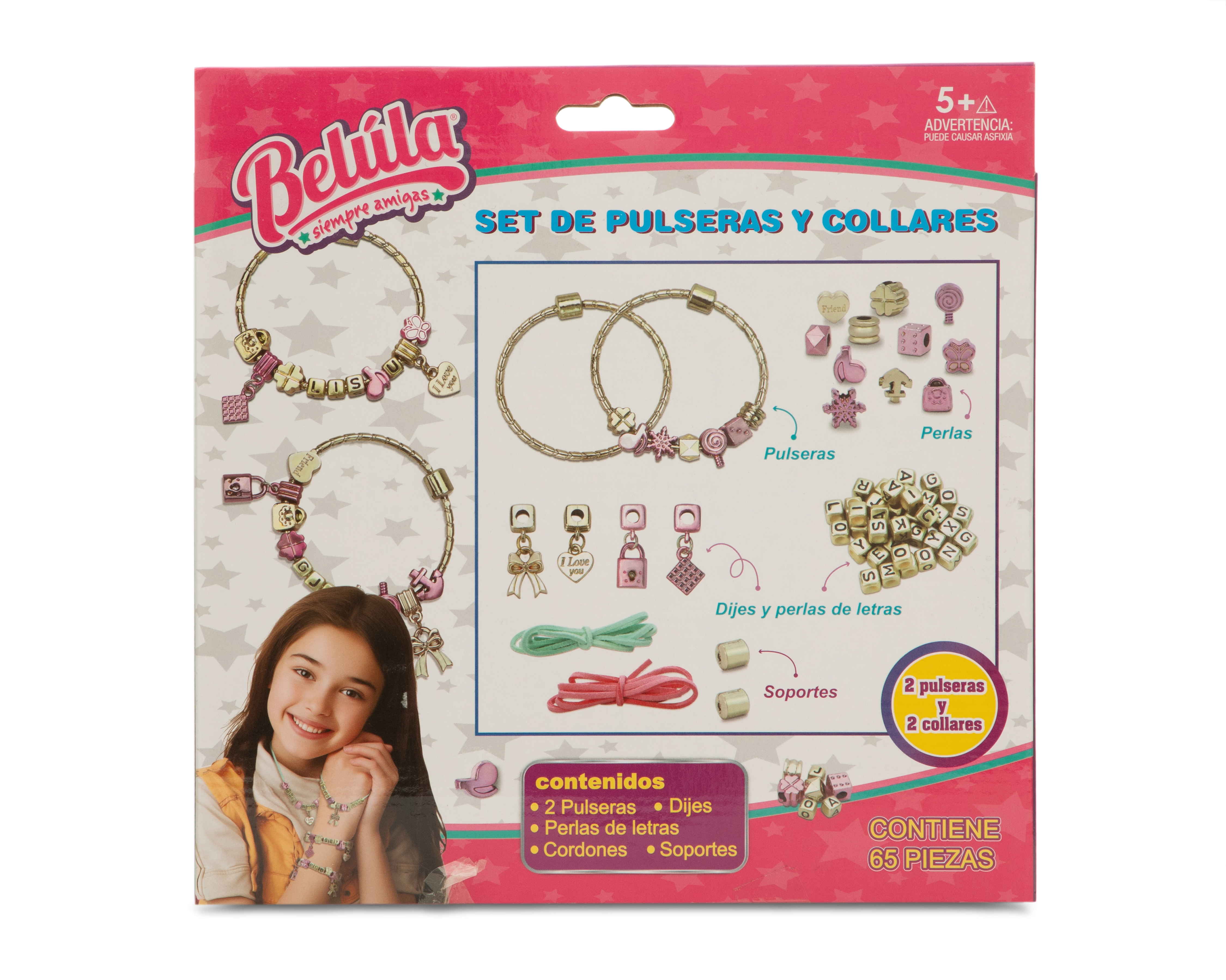 Foto 2 | Foto 2 | Kit para Hacer Pulseras y Collares Belúla 65 Piezas