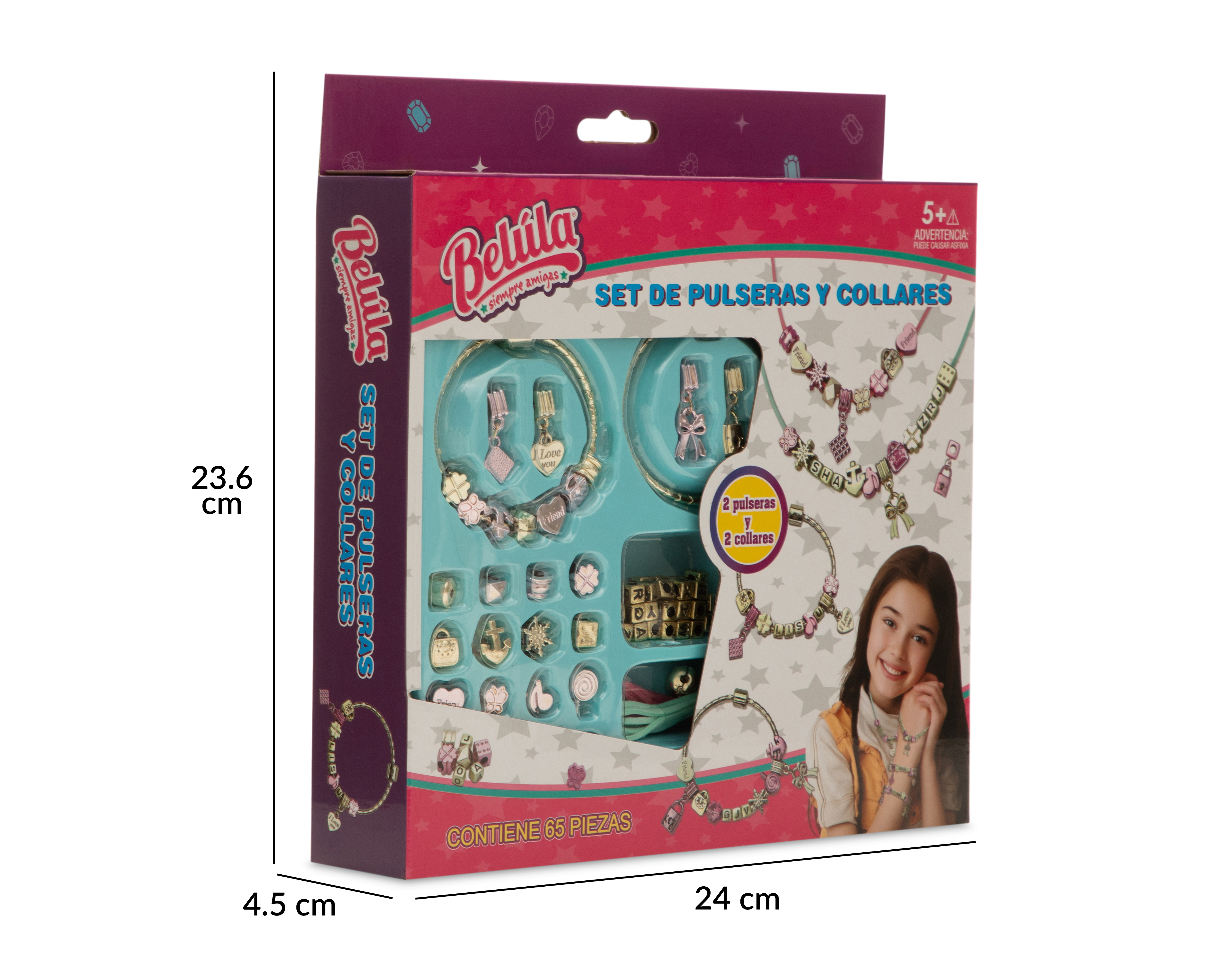 Foto 3 | Foto 3 | Kit para Hacer Pulseras y Collares Belúla 65 Piezas