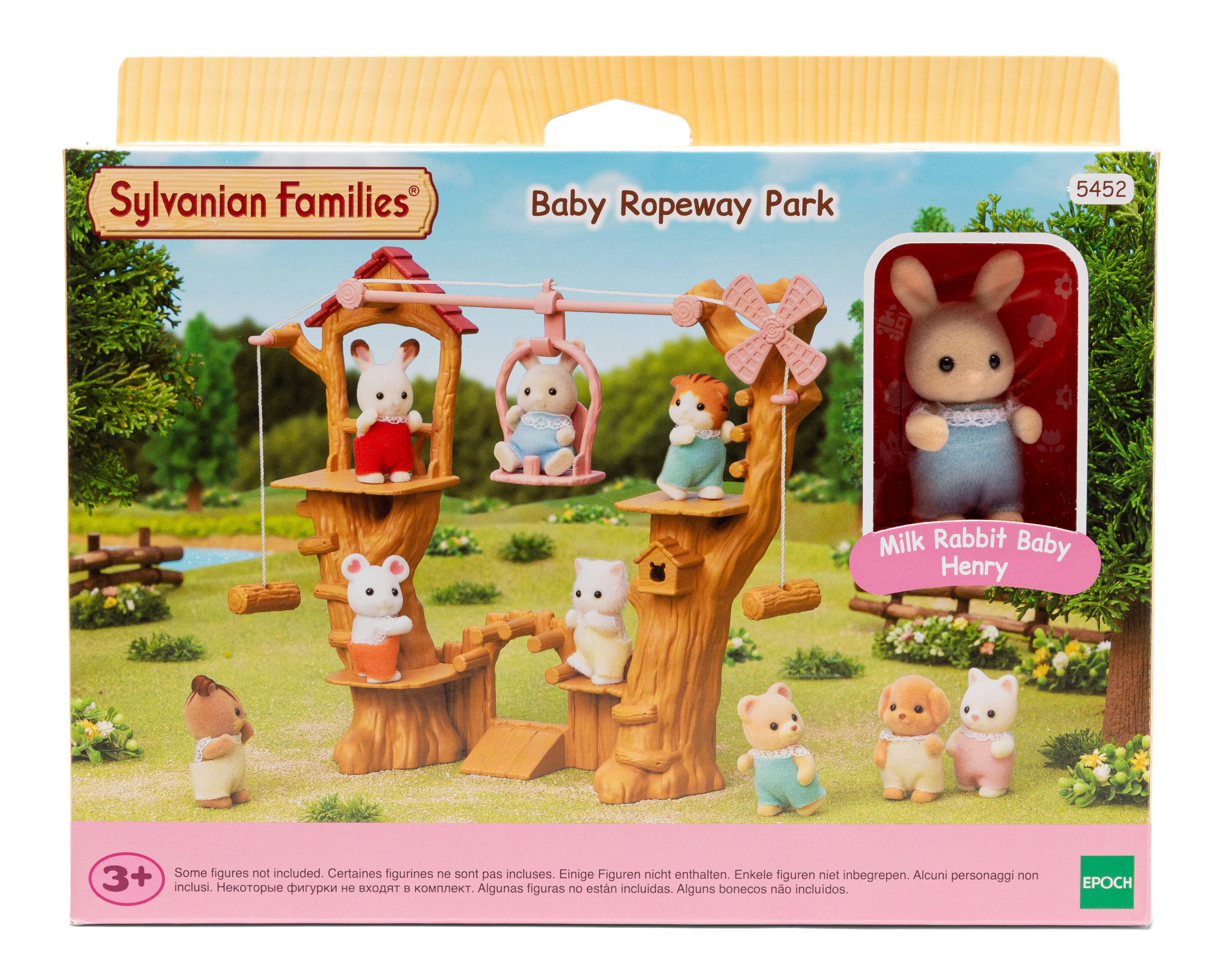 Set Parque de Teleféricos para Bebé Sylvanian Families con Figura Conejo Baby Henry
