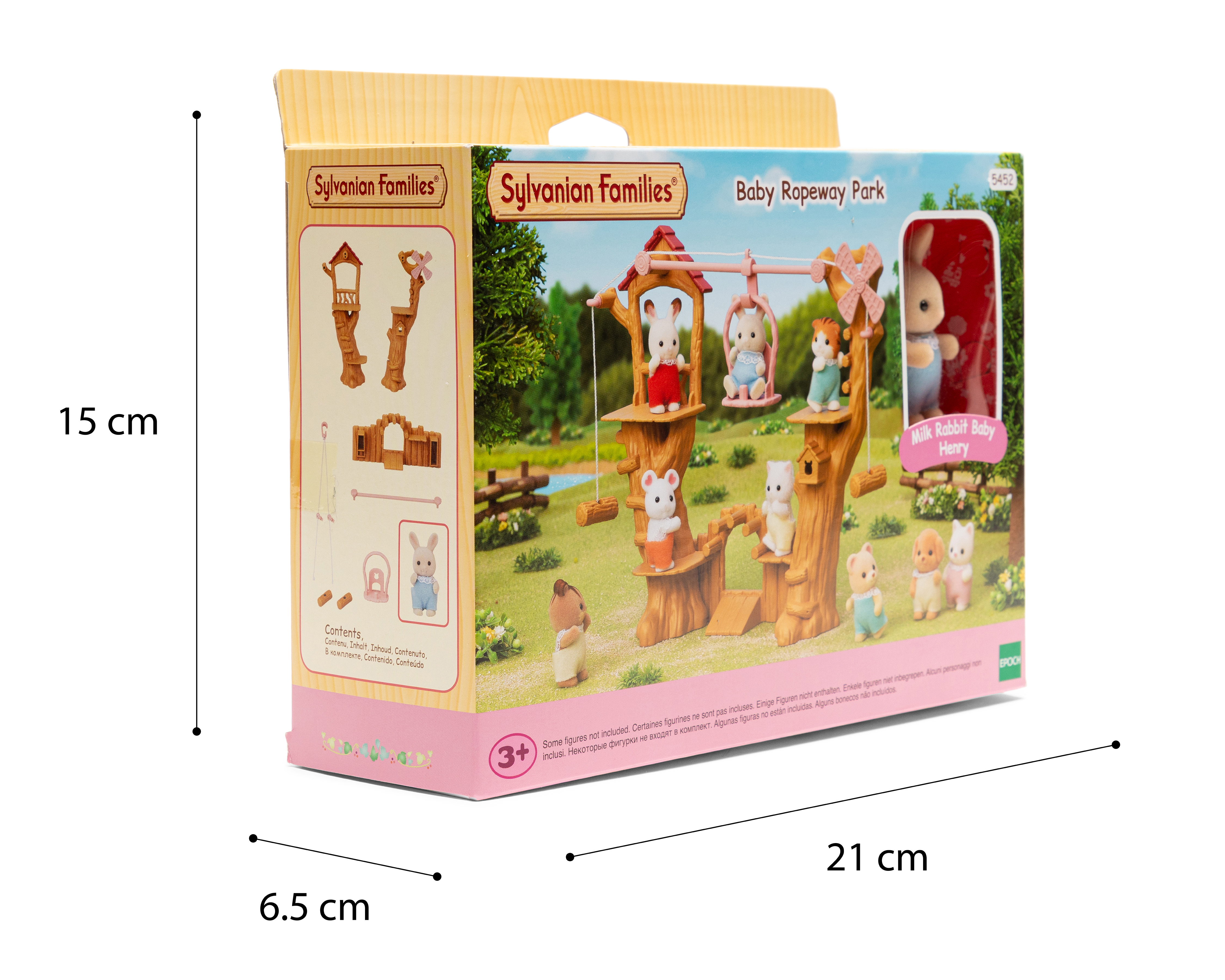 Foto 4 pulgar | Foto 3 | Set Parque de Teleféricos para Bebé Sylvanian Families con Figura Conejo Baby Henry