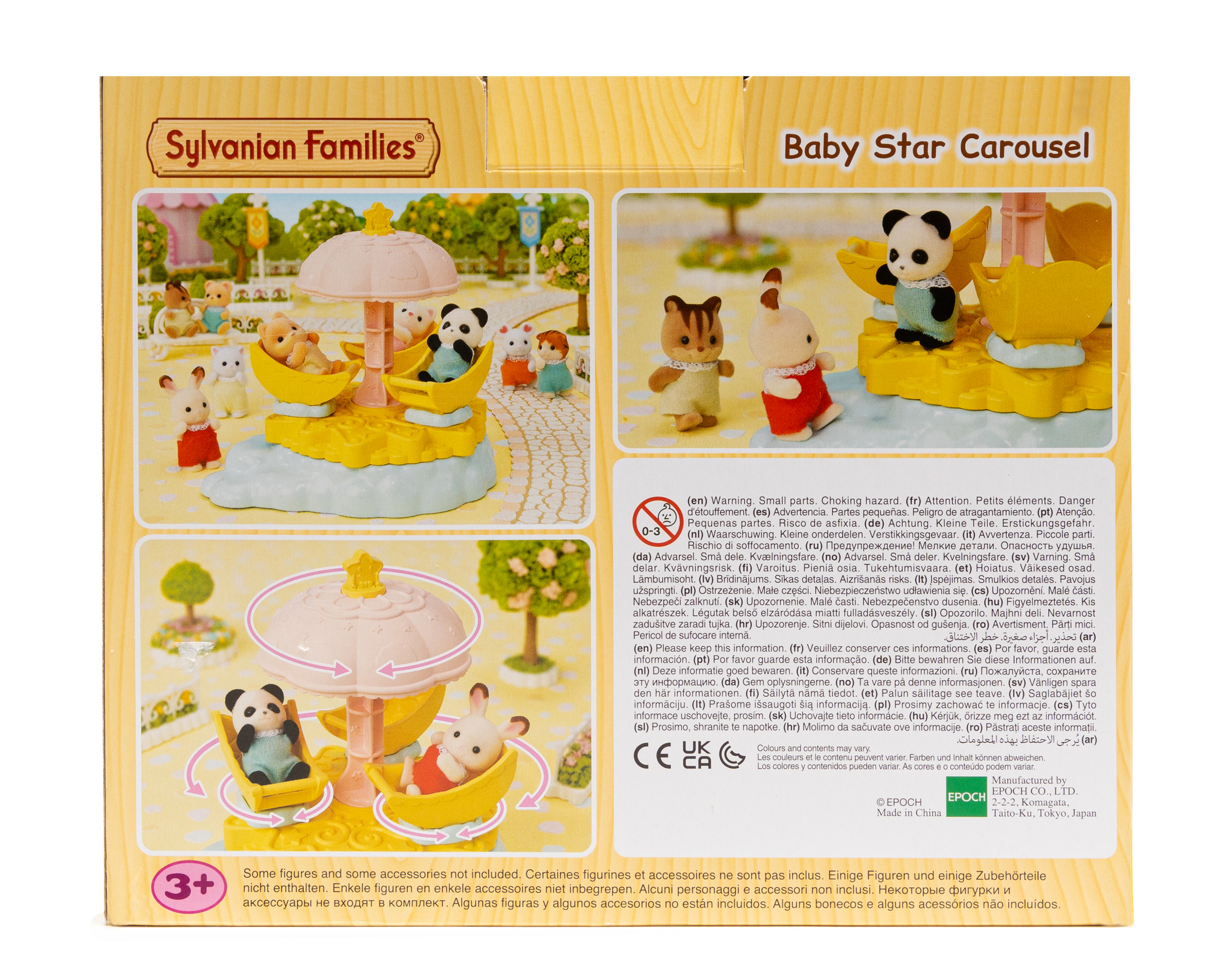 Foto 3 pulgar | Foto 2 | Set Carrusel de Estrellas para Bebé Sylvanian Families con Figura Panda Baby Tony