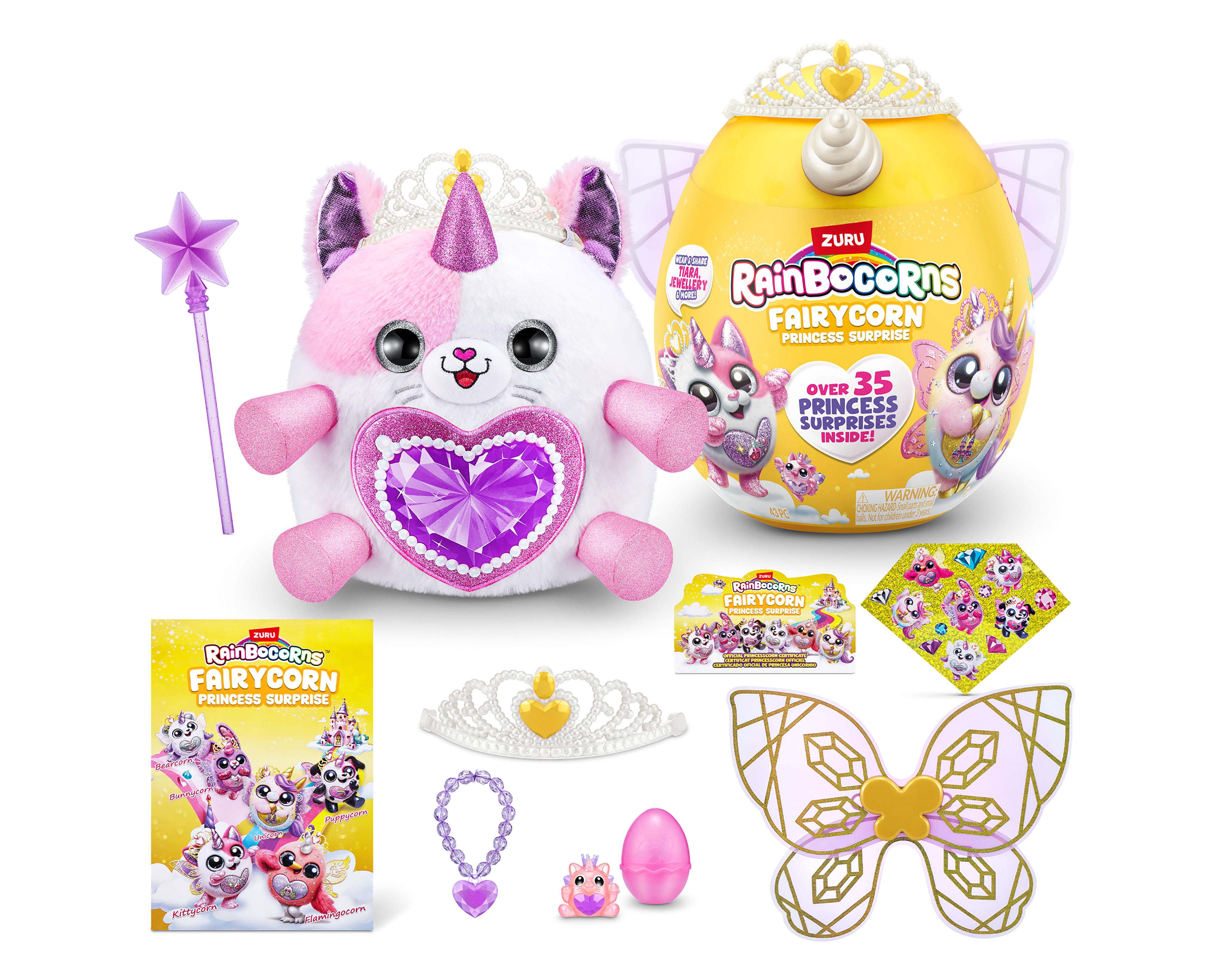 Set Huevo Sorpresa Zuru Rainbocorns Fairycorn con Accesorios 1 Set al Azar