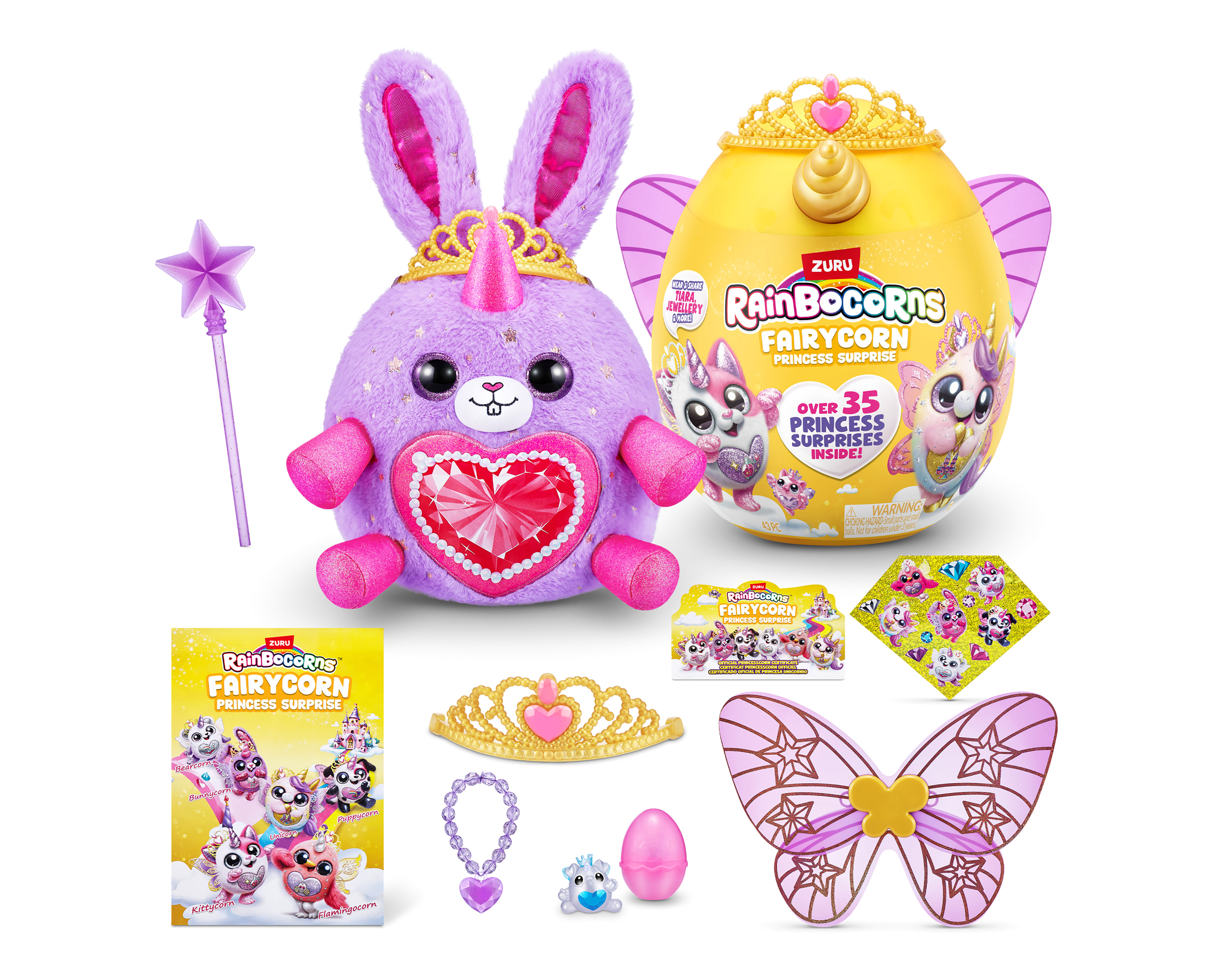 Foto 7 pulgar | Foto 6 | Set Huevo Sorpresa Zuru Rainbocorns Fairycorn con Accesorios 1 Set al Azar