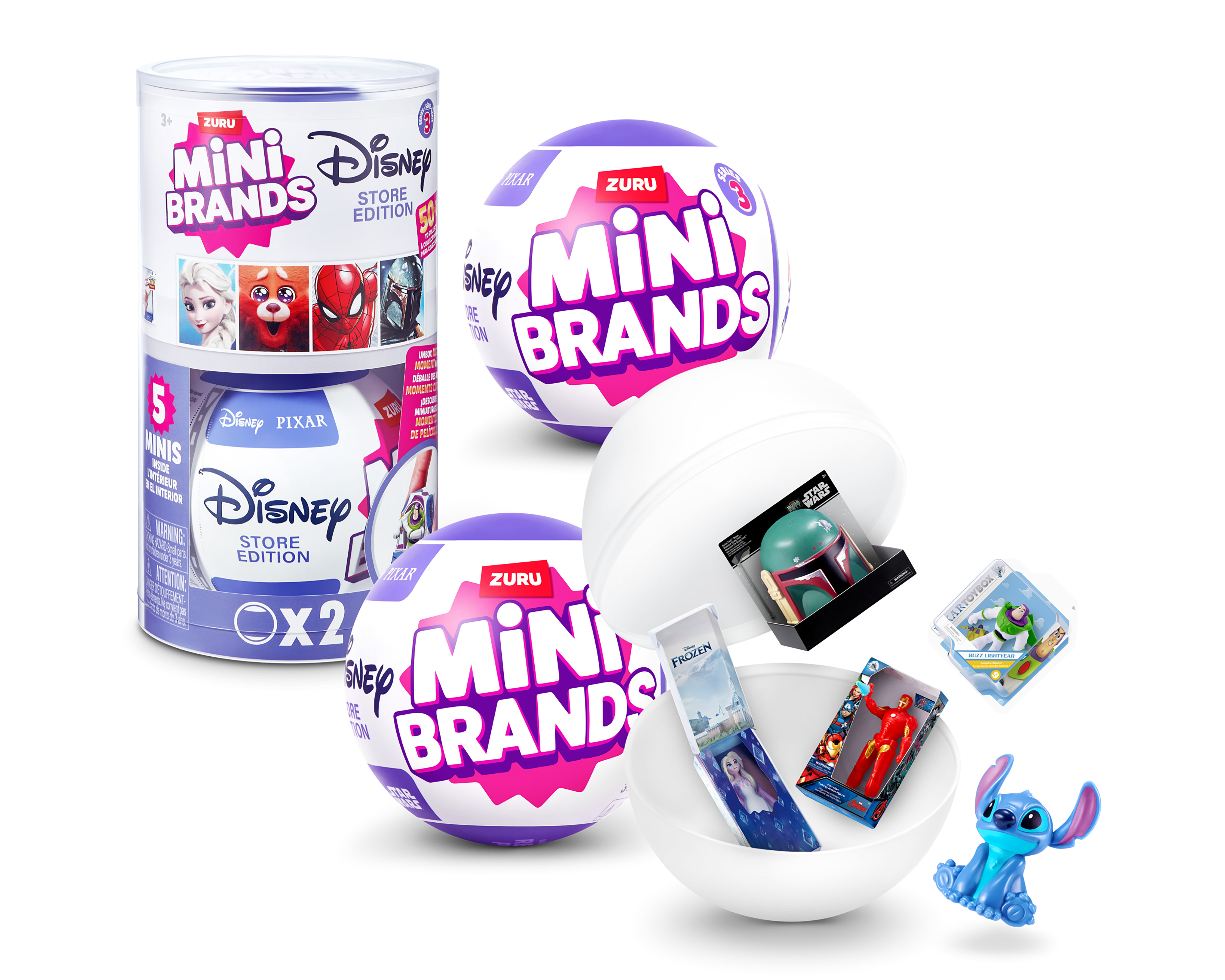 Foto 1 | Foto 1 | Cilindro con Esferas Zuru Disney Mini Brands 1 Set al Azar