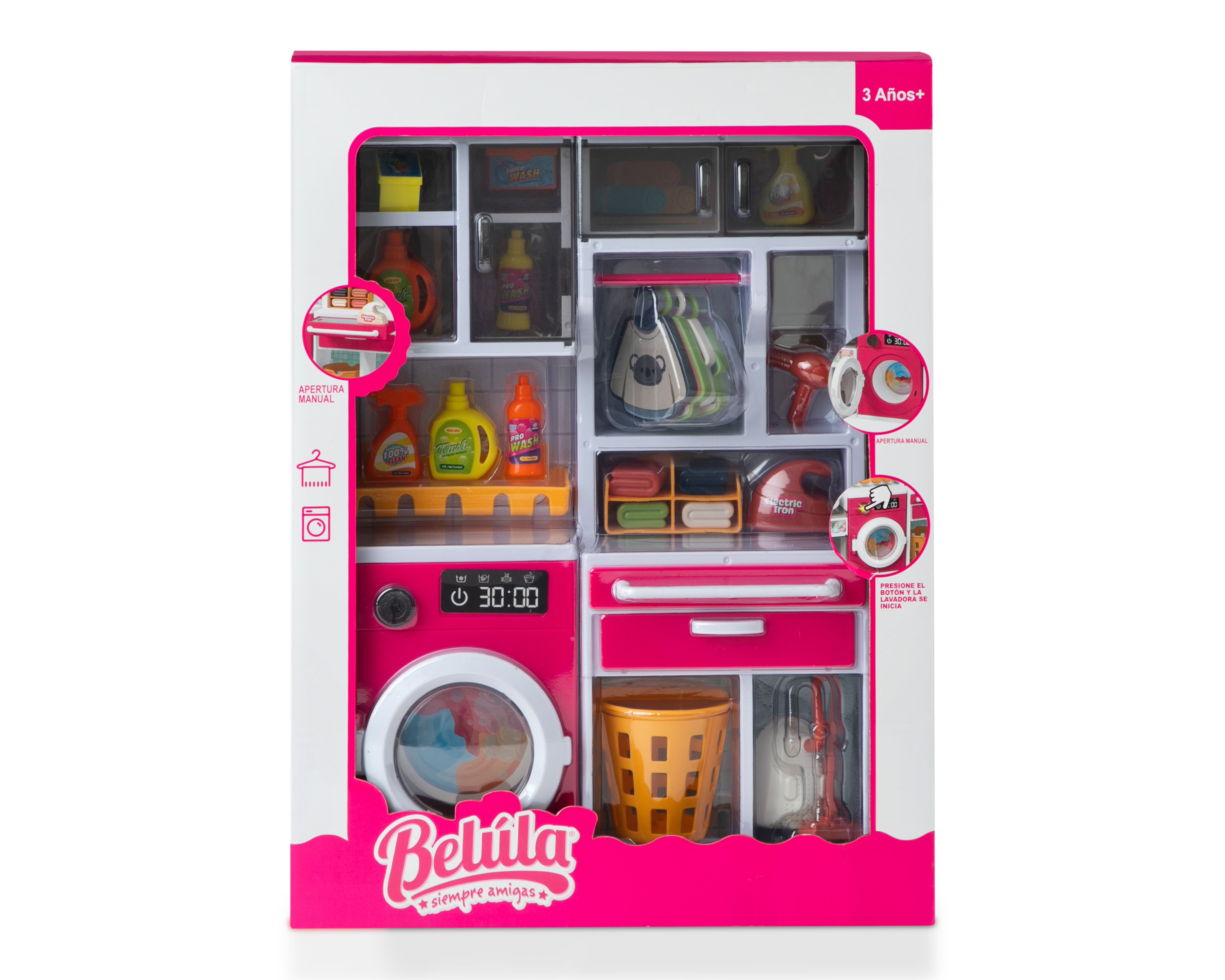 Foto 4 pulgar | Foto 3 | Set de Lavandería de Juguete Belúla con Accesorios