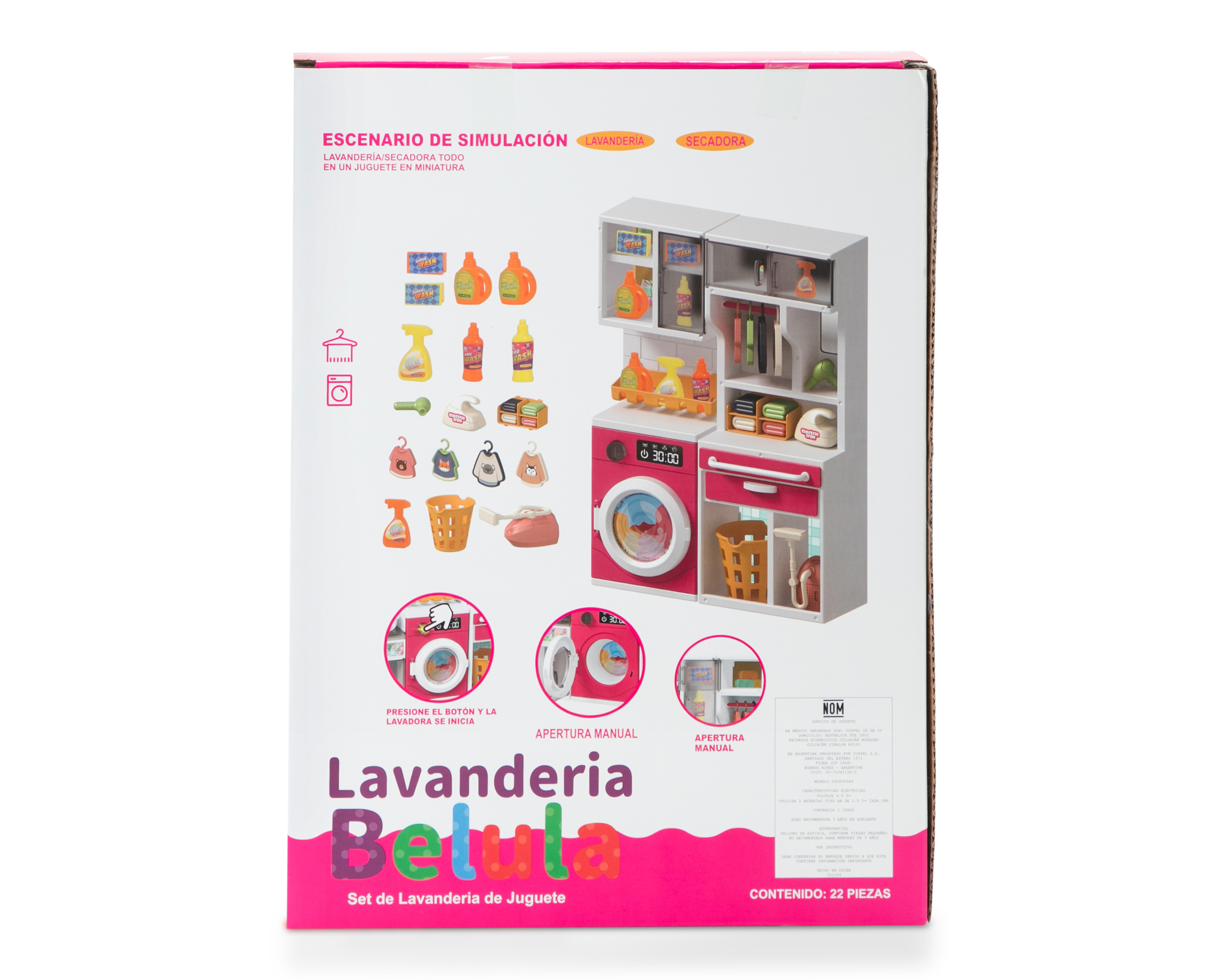 Foto 5 pulgar | Foto 4 | Set de Lavandería de Juguete Belúla con Accesorios