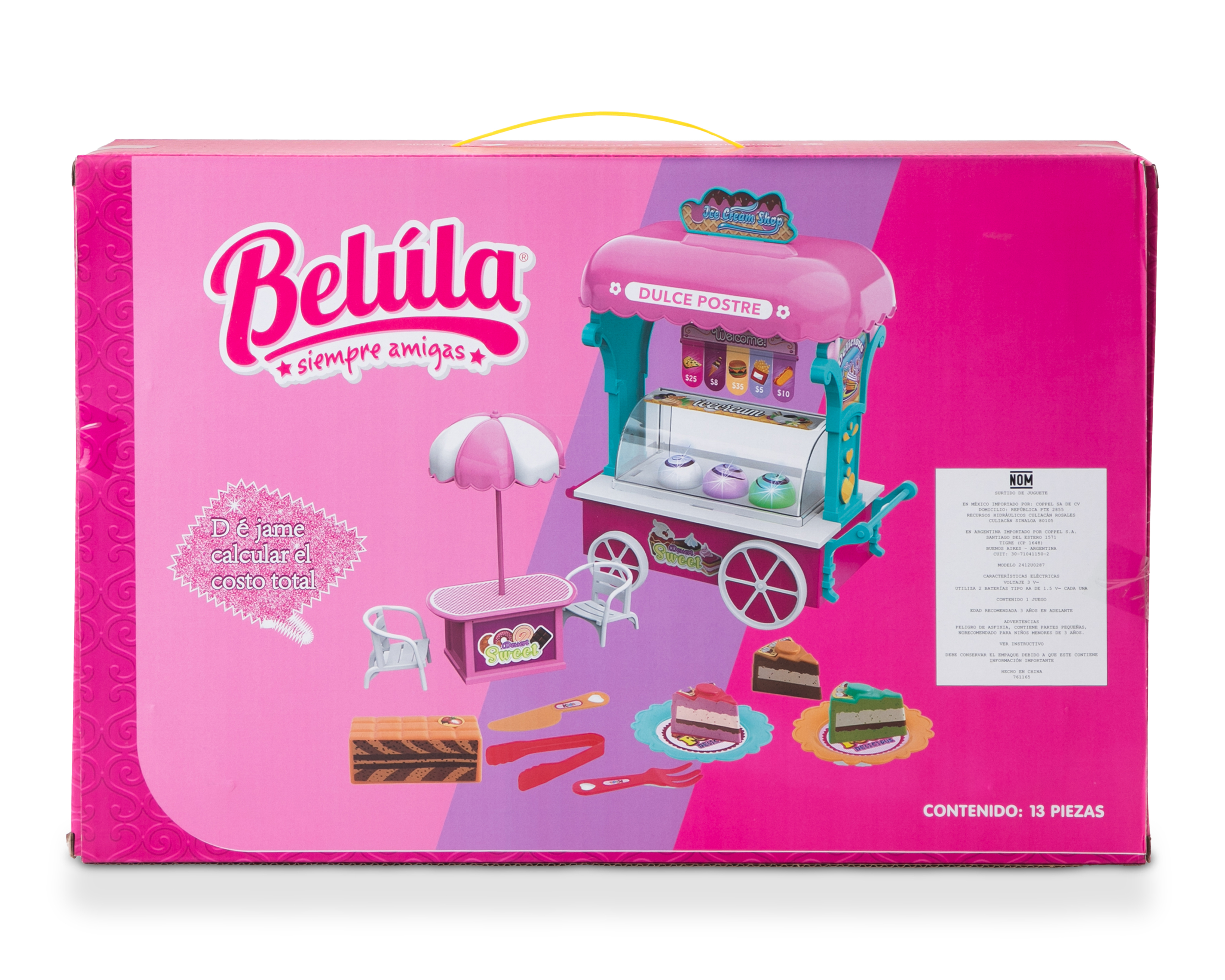 Foto 5 pulgar | Foto 4 | Carrito de Comida Belúla con Accesorios