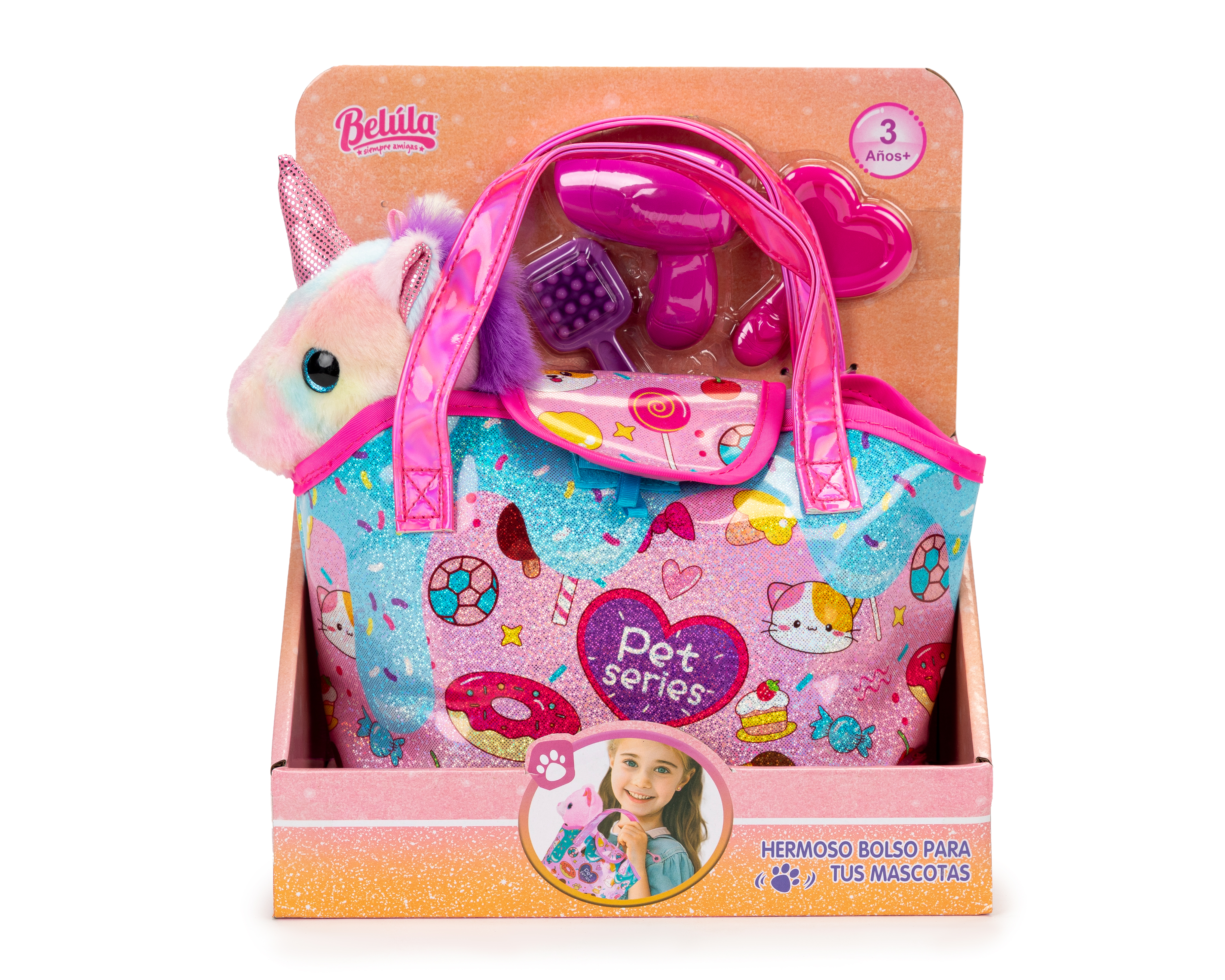 Bolsa Belúla con Peluche 5 Piezas