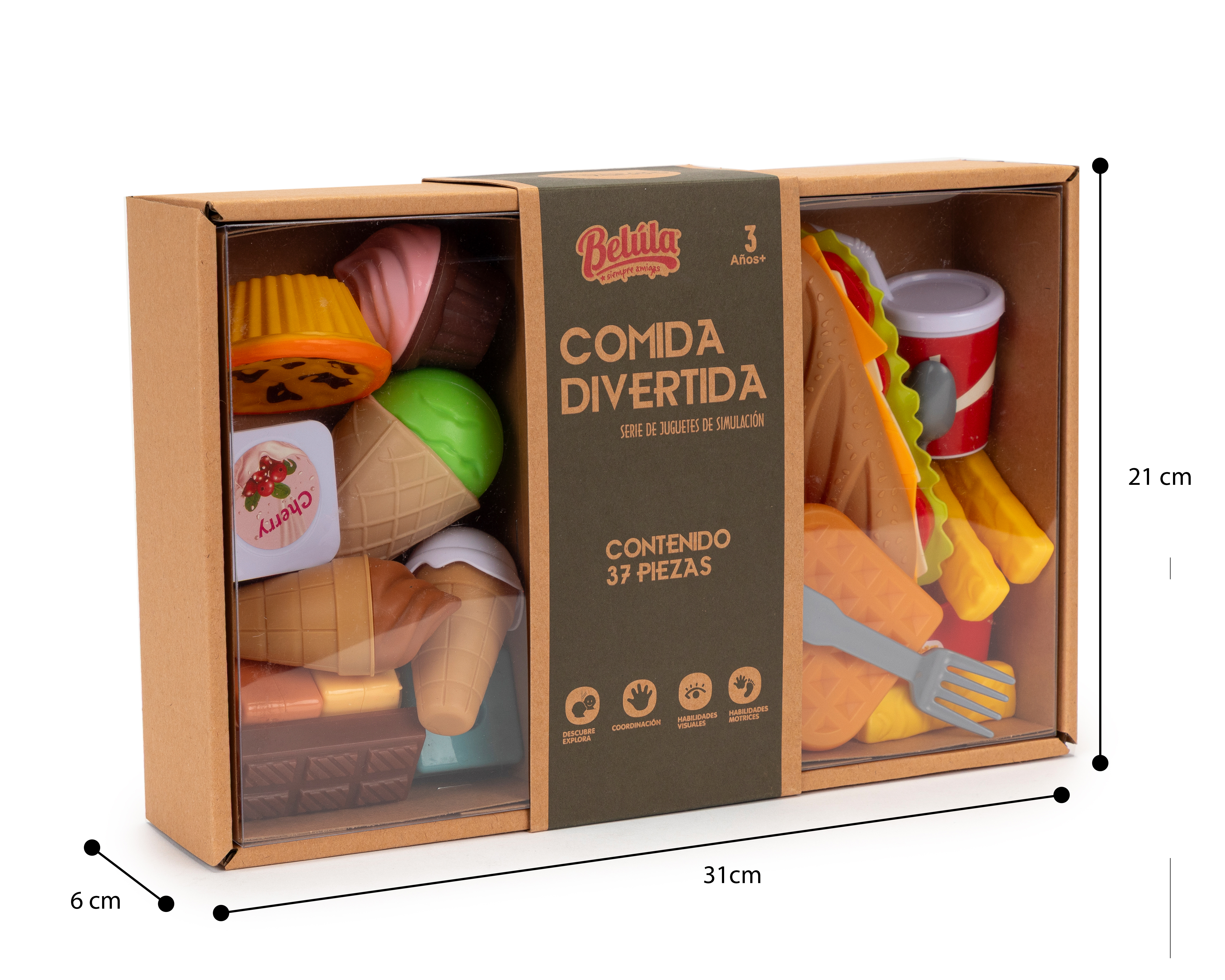 Foto 6 pulgar | Foto 5 | Juego de Comida Belúla 37 Piezas