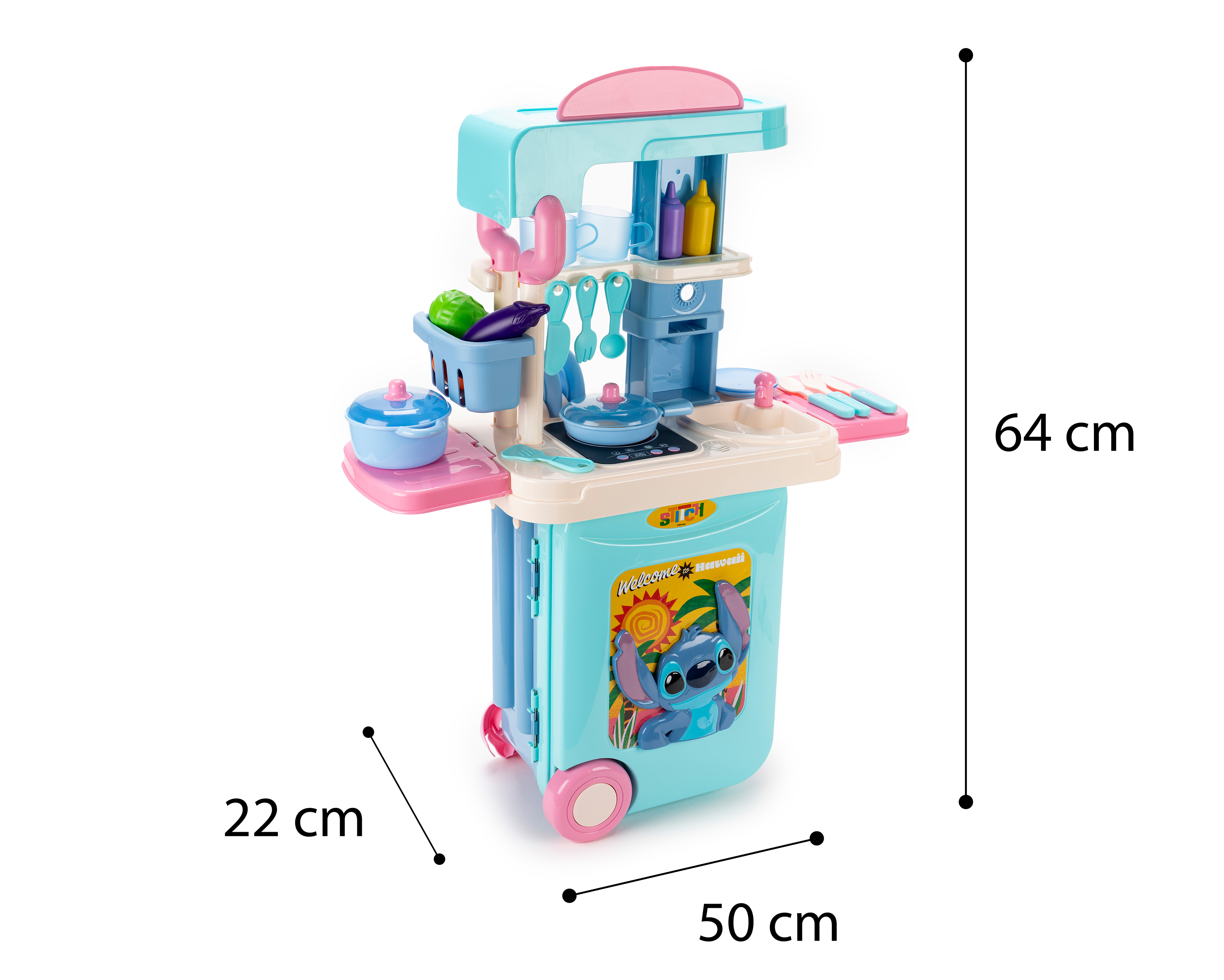 Foto 5 | Foto 5 | Set Maletín de Cocina de Juguete Disney Stitch 3 en 1