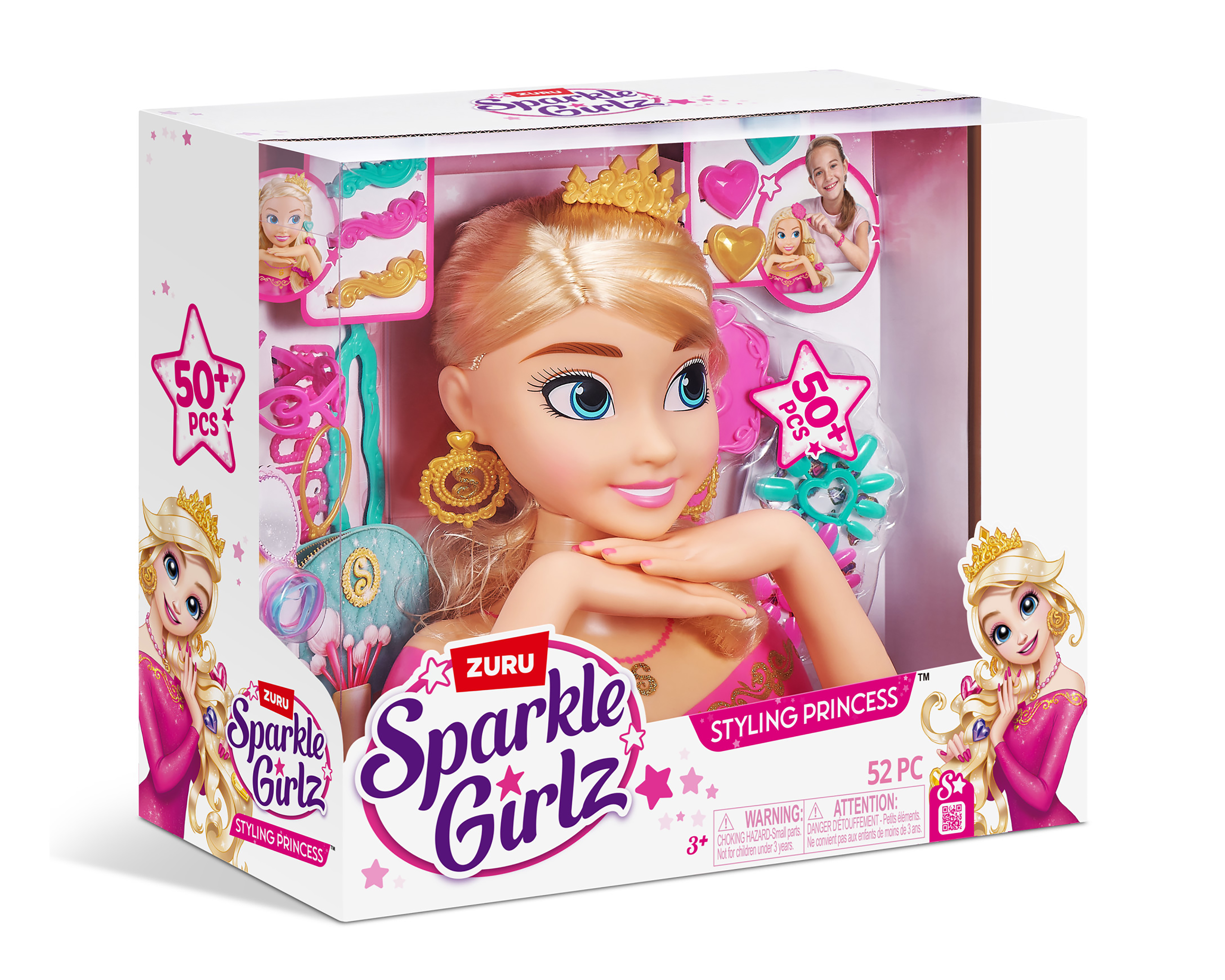 Foto 3 | Foto 3 | Muñeca para Peinar Zuru Sparkle Girlz 52 Piezas