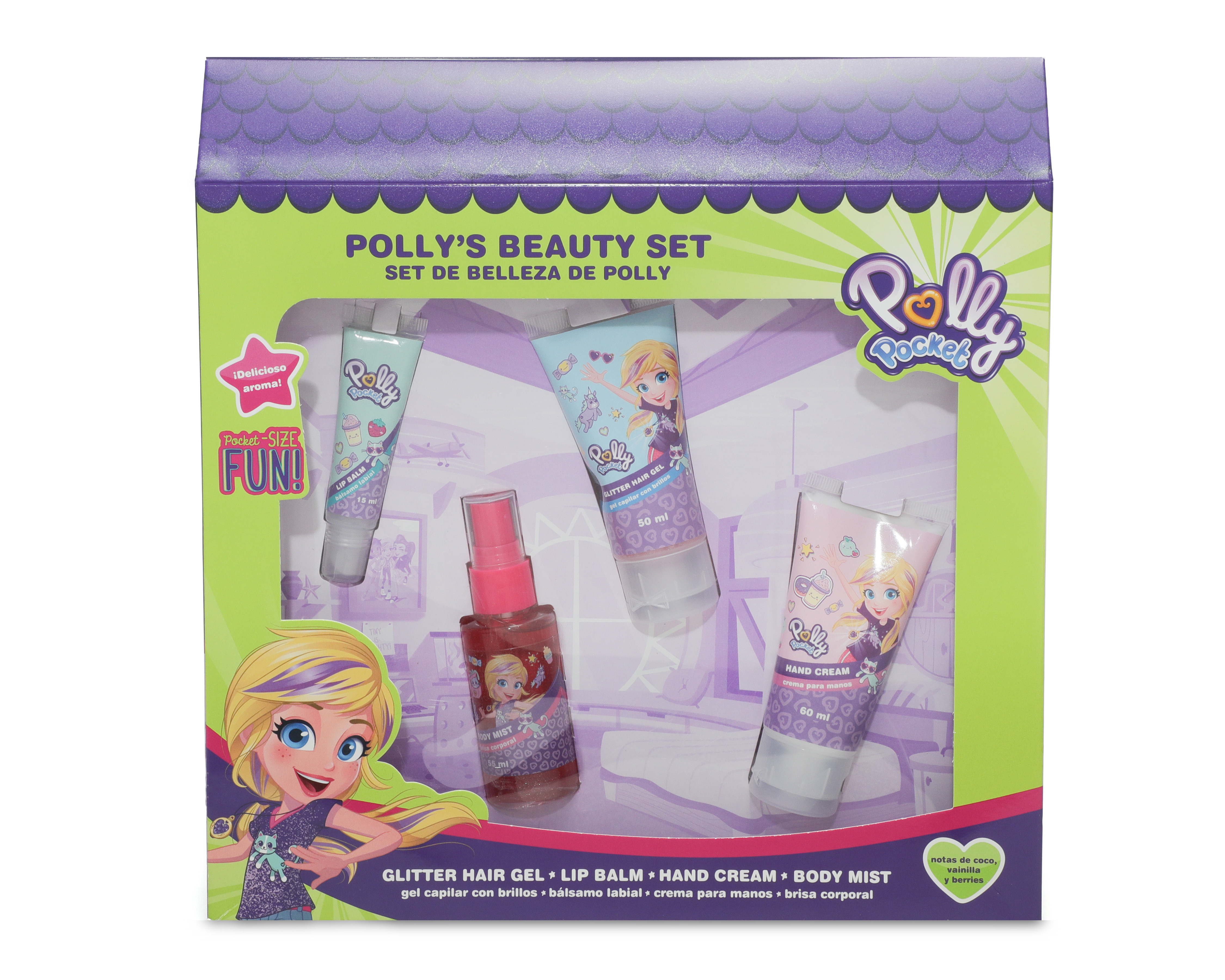 Foto 8 pulgar | Foto 7 | Set de Belleza para Niña Polly Pocket 4 Piezas