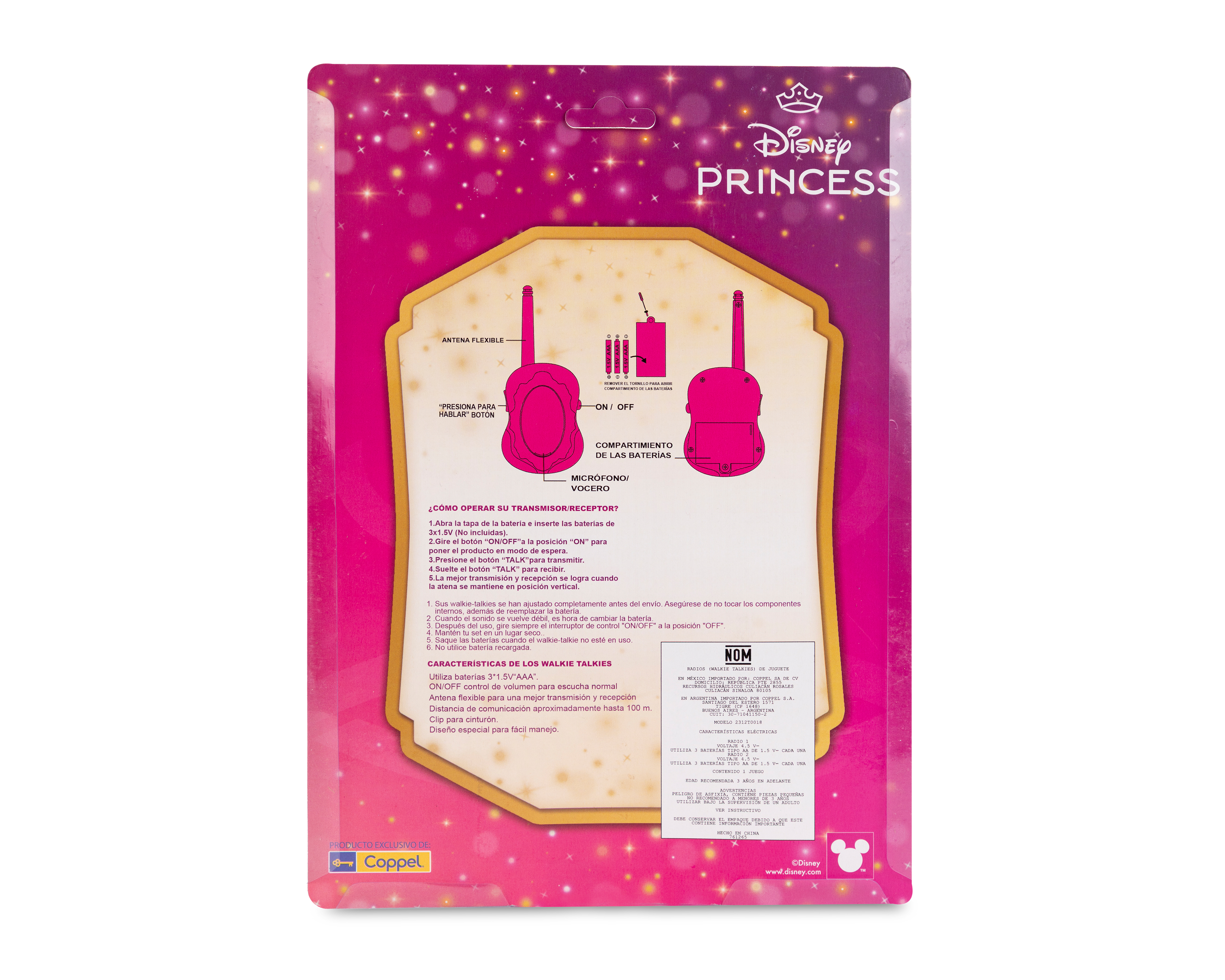 Foto 3 pulgar | Foto 2 | Radios Walkie Talkies Disney Princesas