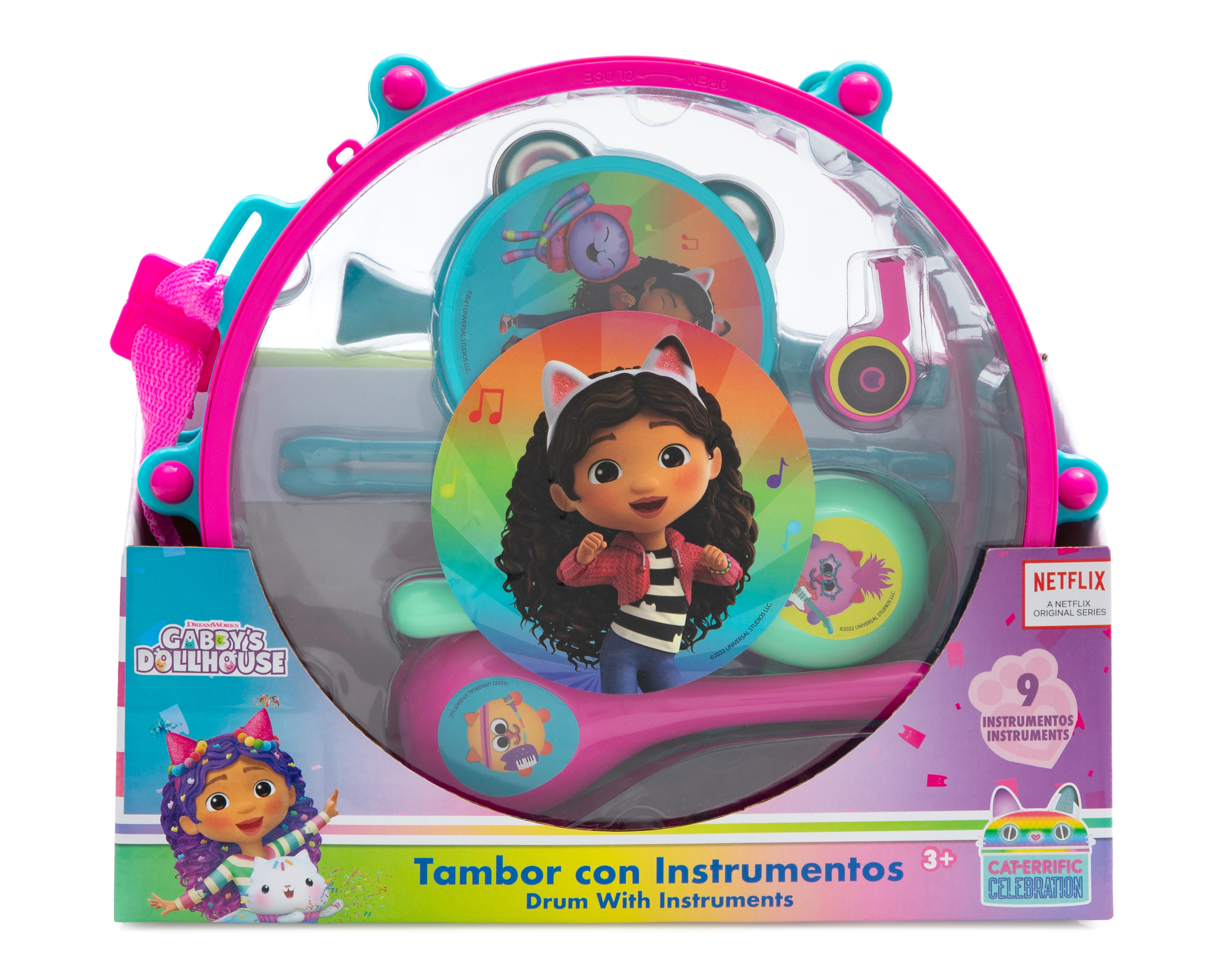 Foto 4 | Foto 4 | Tambor con Instrumentos Gabby's Dollhouse 9 Piezas