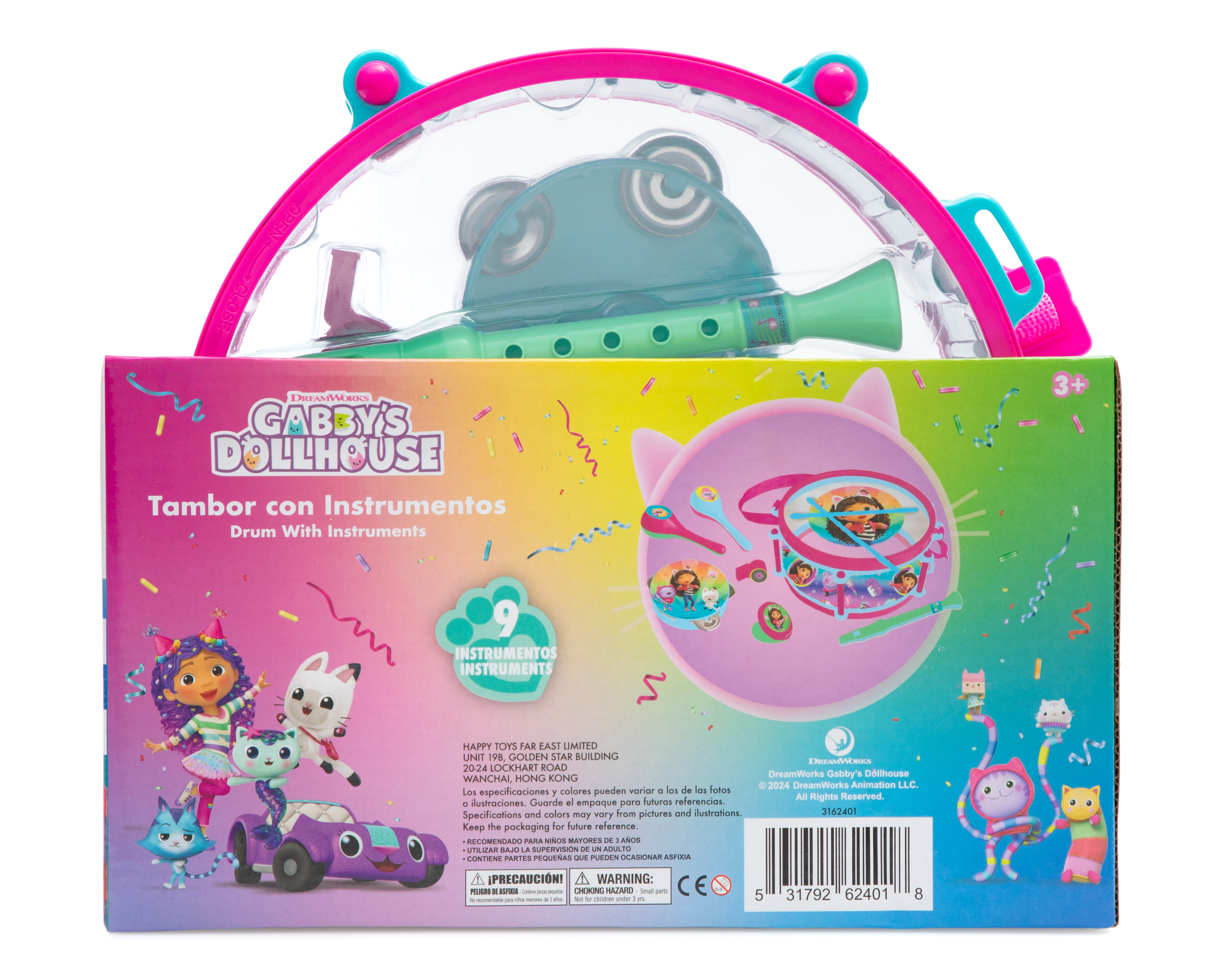 Foto 5 | Foto 5 | Tambor con Instrumentos Gabby's Dollhouse 9 Piezas