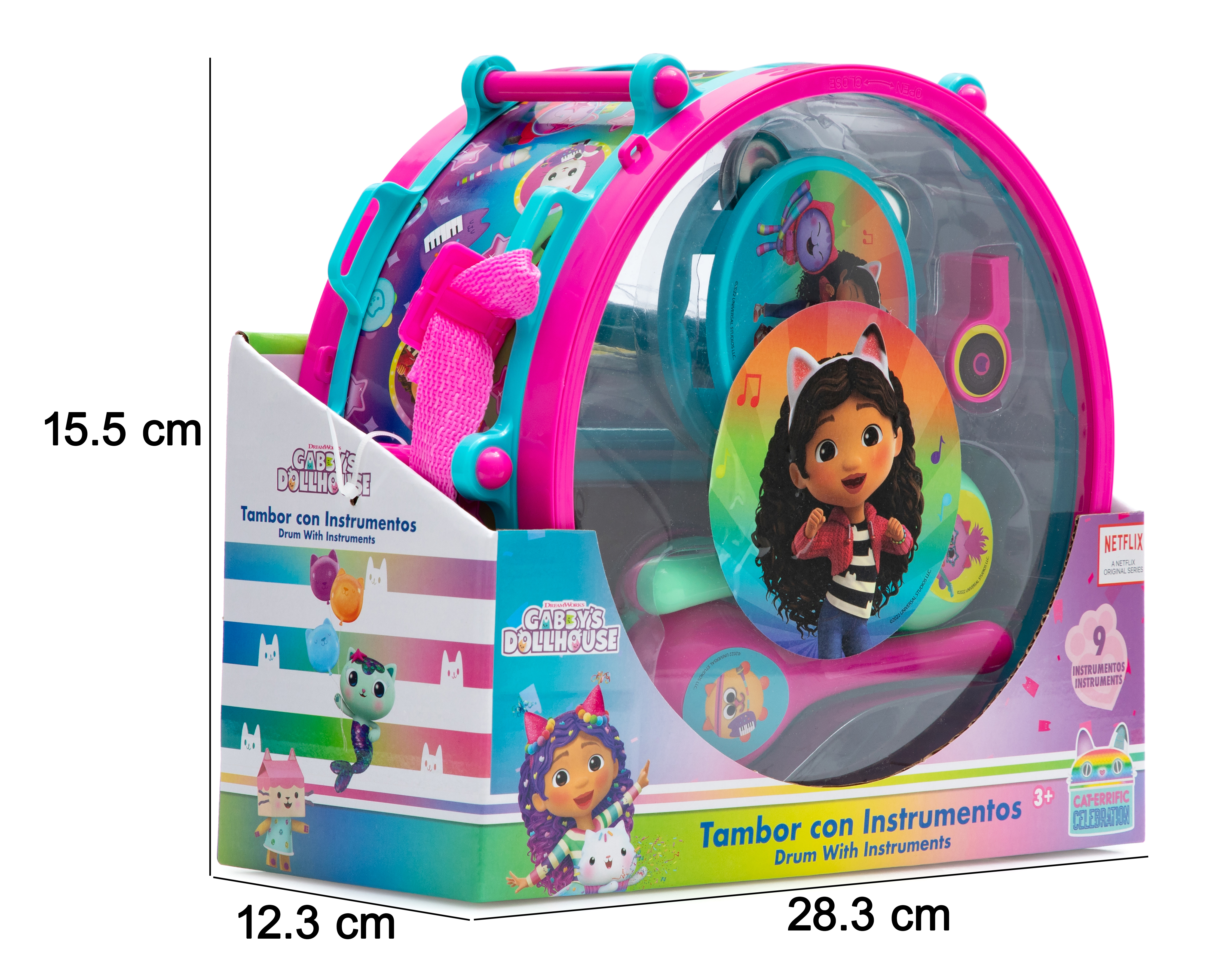 Foto 7 pulgar | Foto 6 | Tambor con Instrumentos Gabby's Dollhouse 9 Piezas