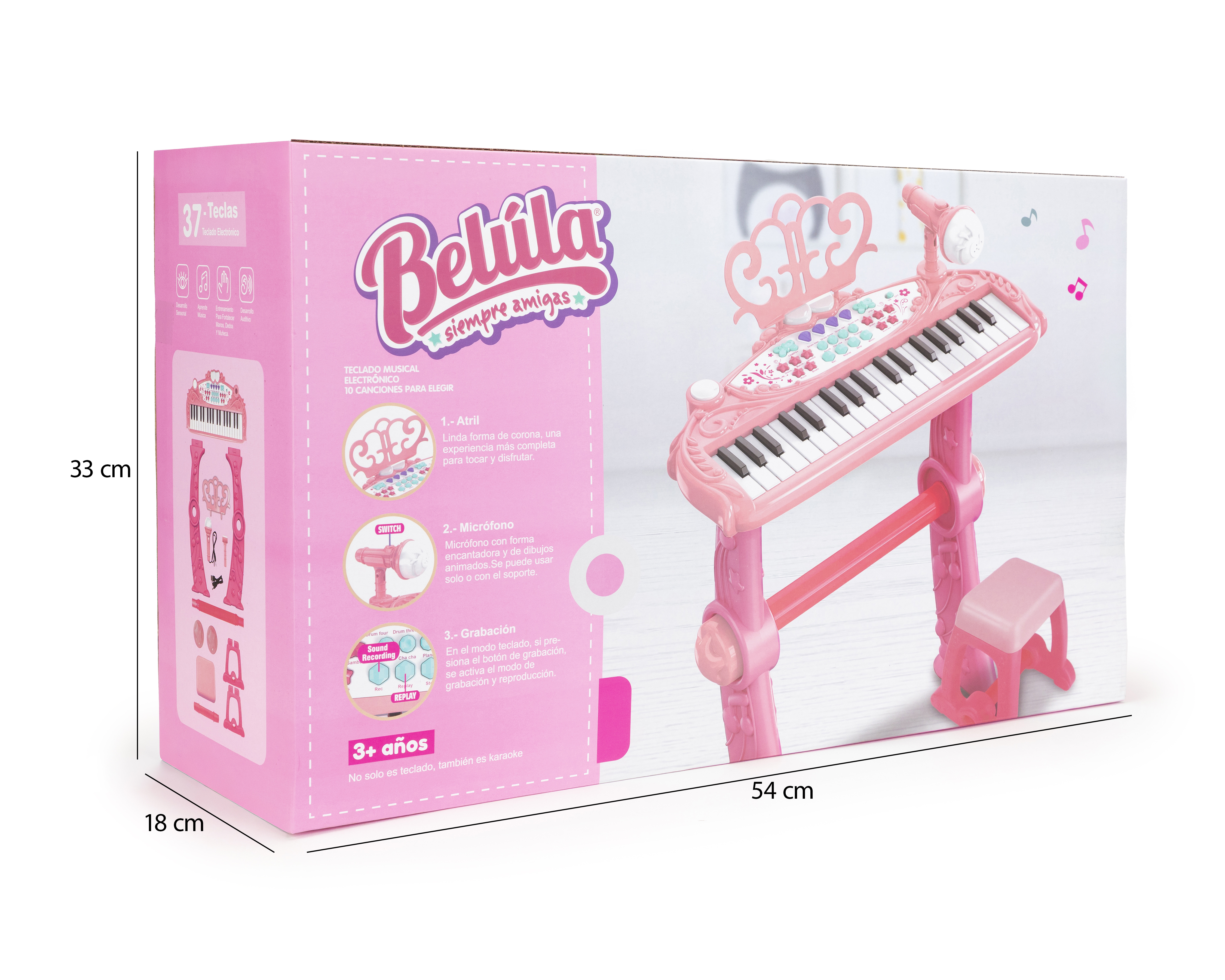 Foto 5 | Foto 5 | Teclado Musical Belúla con Micrónofo