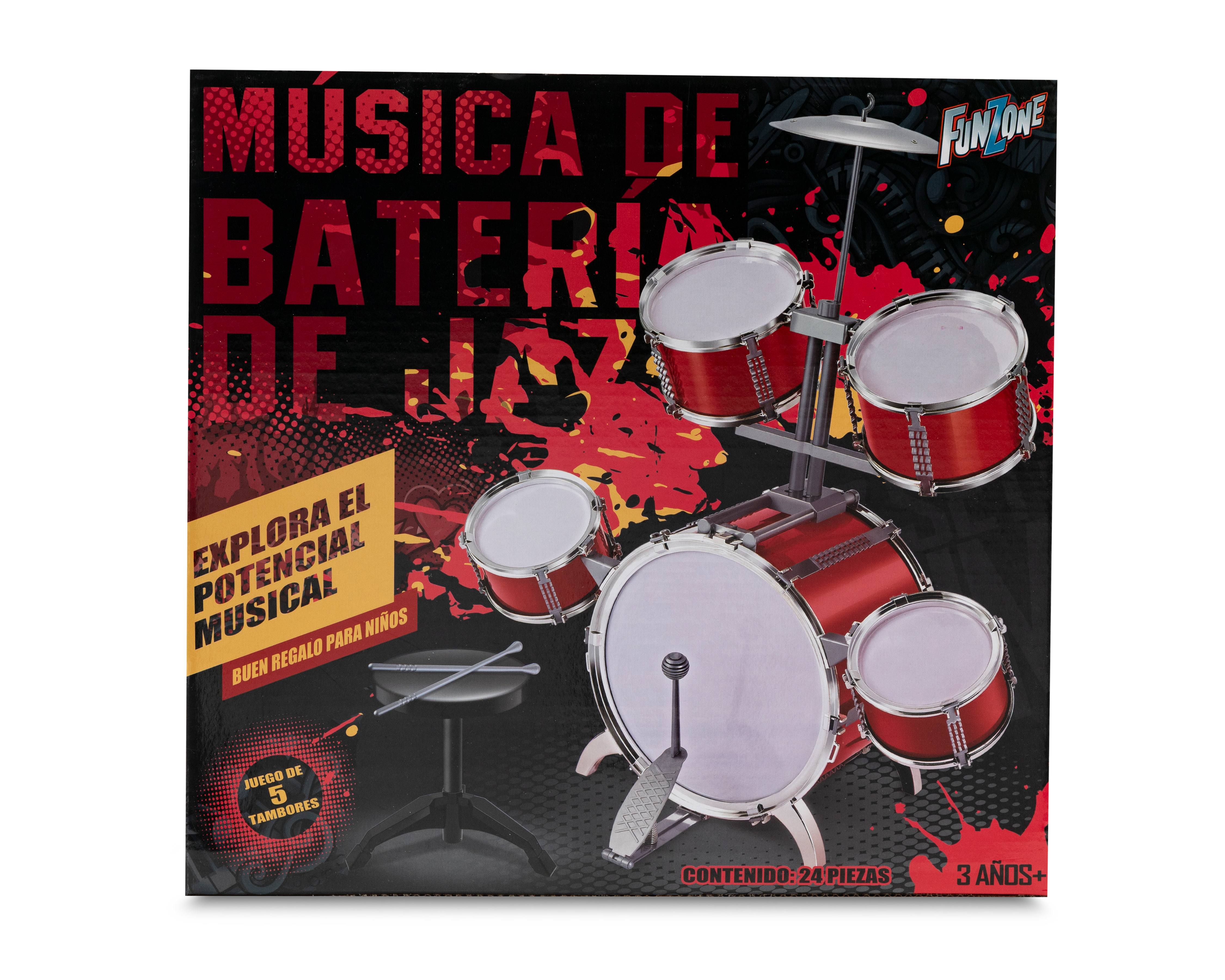 Foto 2 | Foto 2 | Batería de Juguete Funzone 24 Piezas