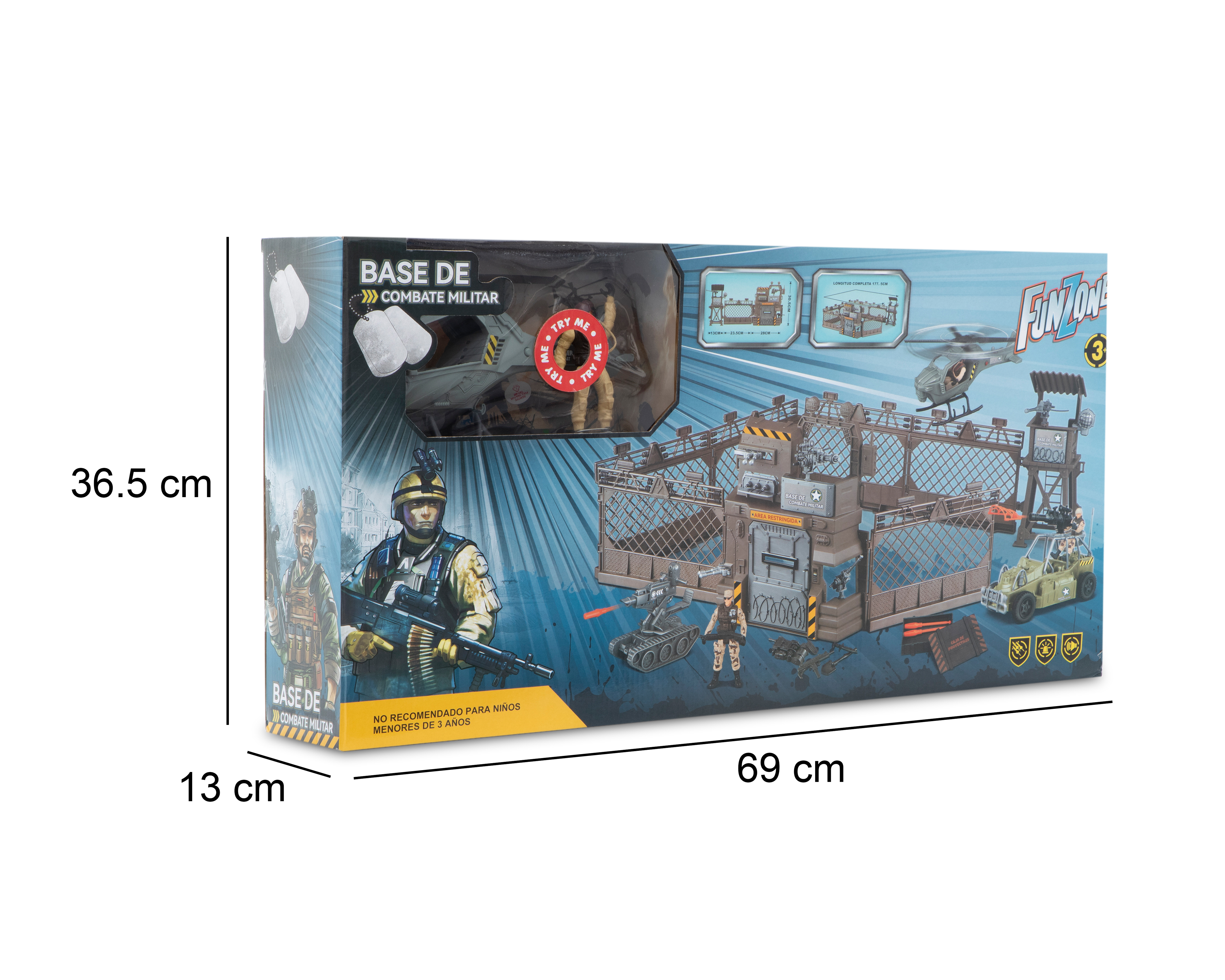 Foto 4 pulgar | Foto 3 | Juego Base de Combate Militar Funzone con Luces y Sonido