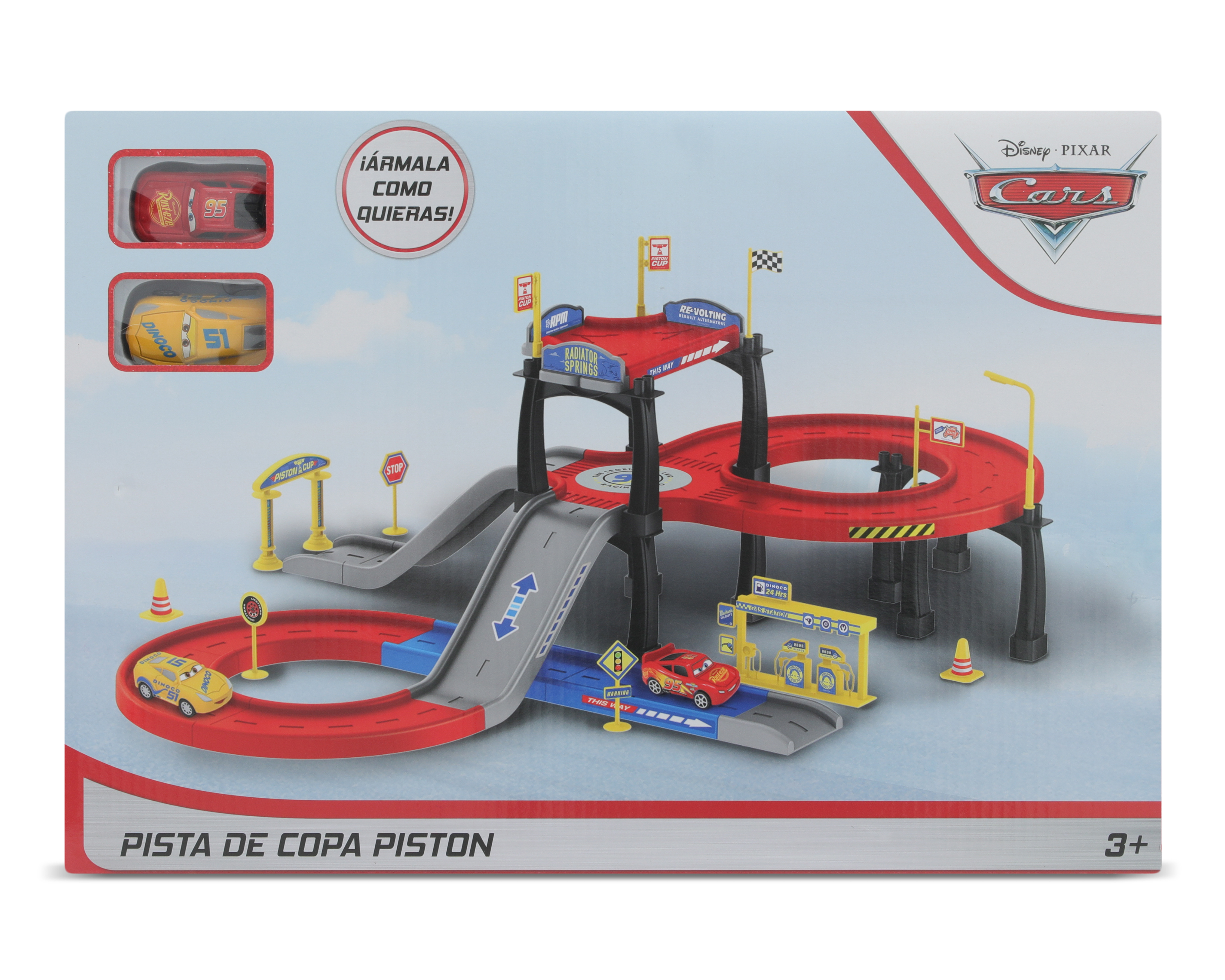 Pista de Juguete Disney Cars Pista de Copa Pistón