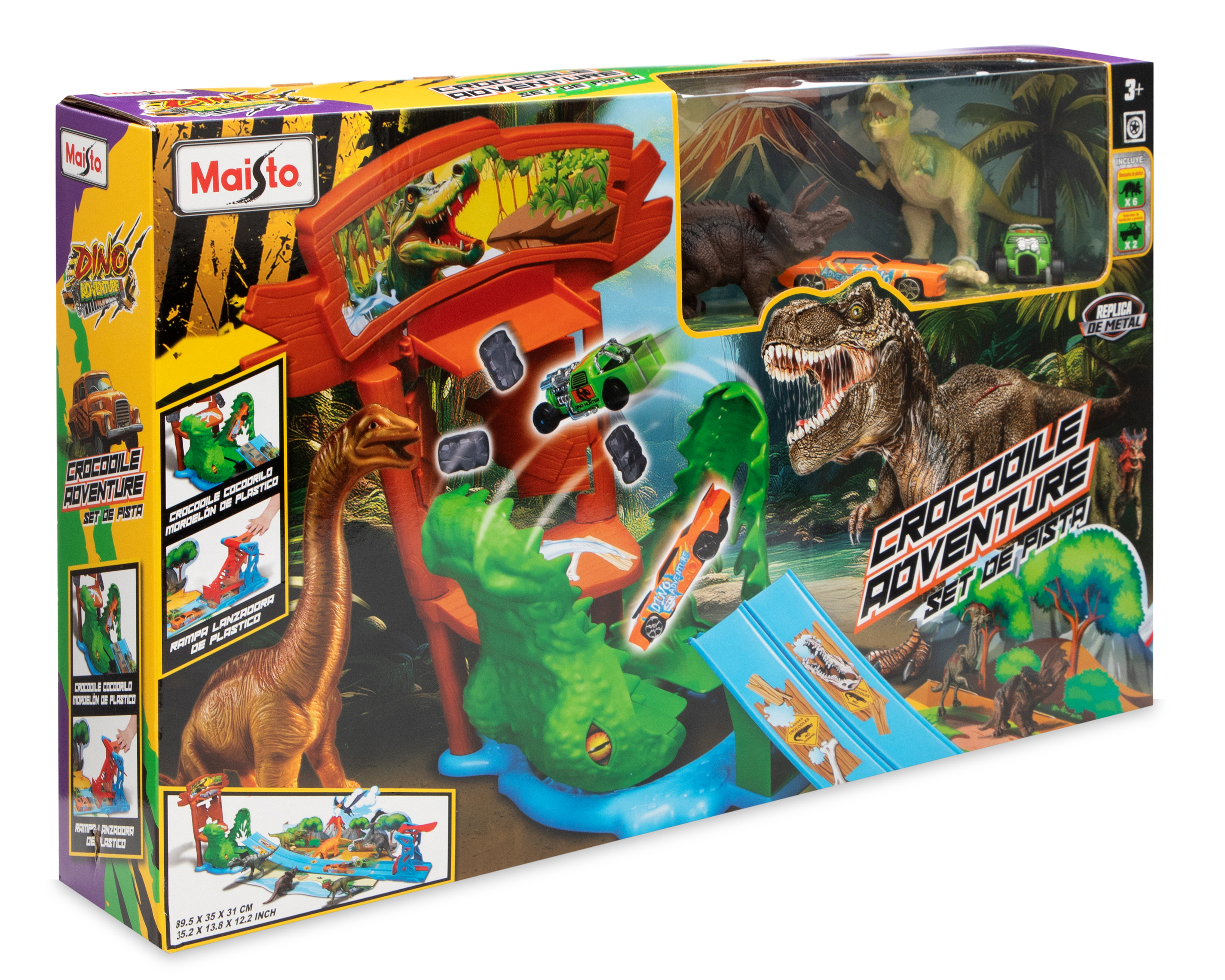 Foto 4 pulgar | Foto 3 | Pista de Carreras Maisto Crocodile Adventure