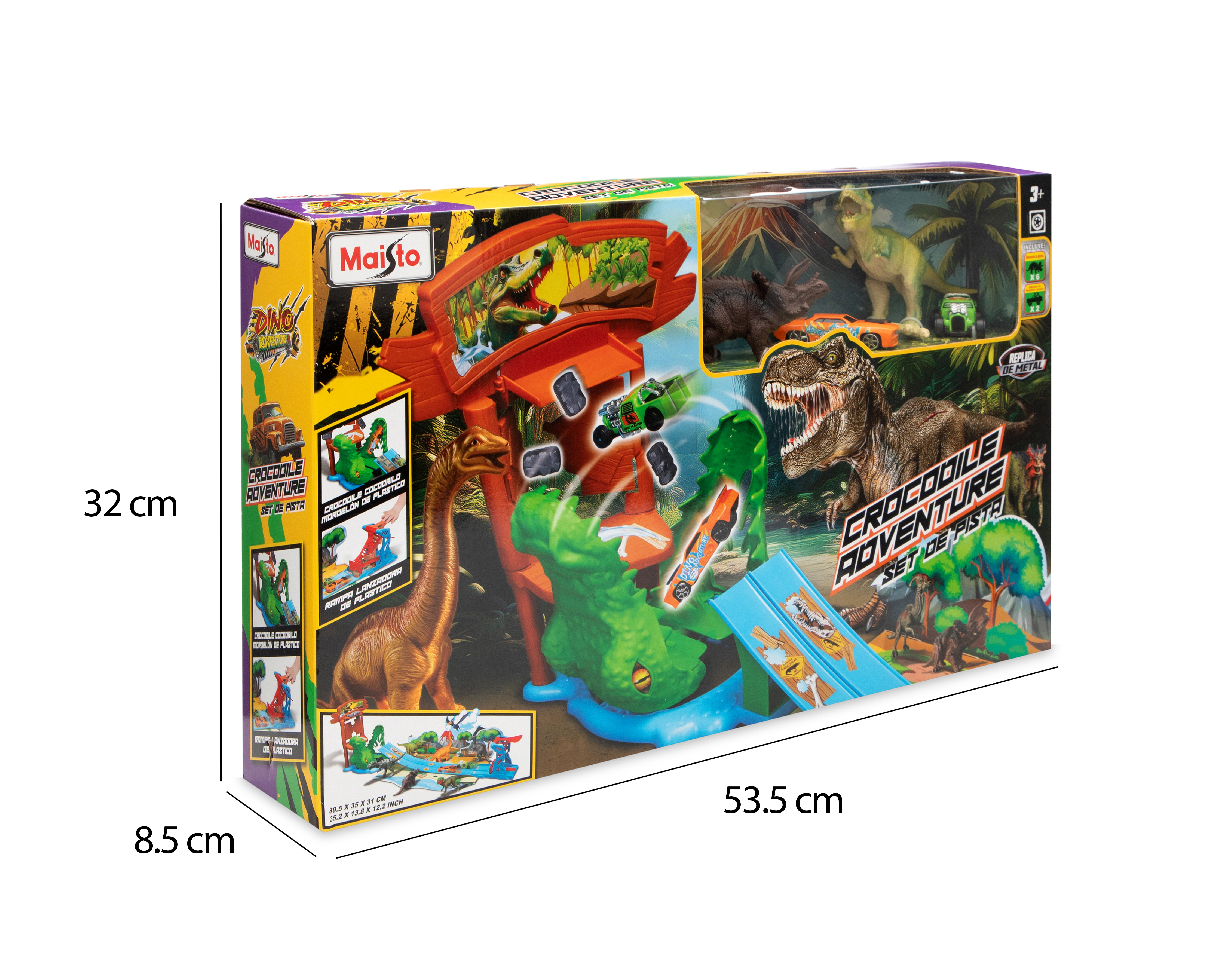 Foto 5 pulgar | Foto 4 | Pista de Carreras Maisto Crocodile Adventure
