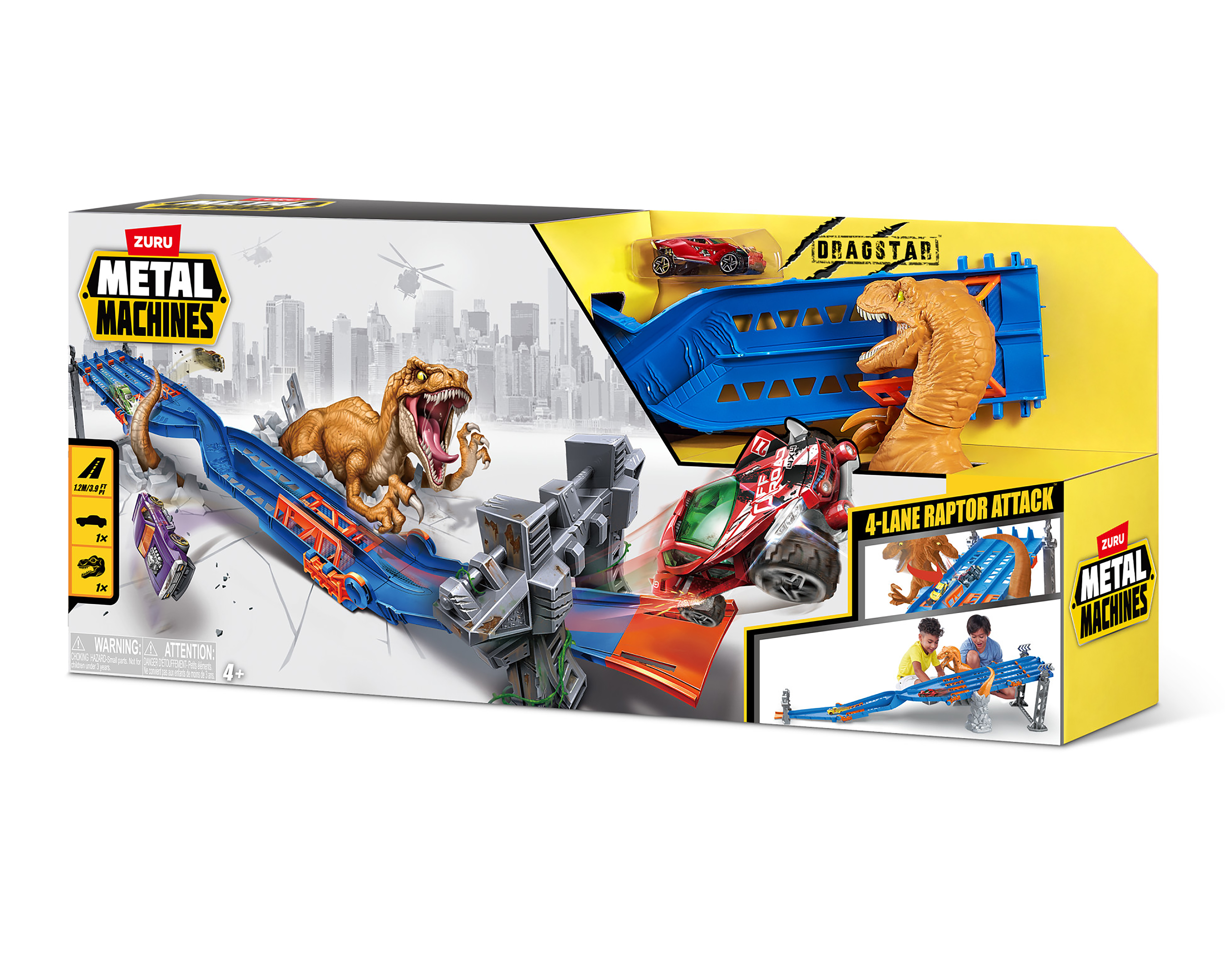 Foto 4 | Foto 4 | Pista de Carreras Zuru Metal Machines 4-Lane Raptor Attack