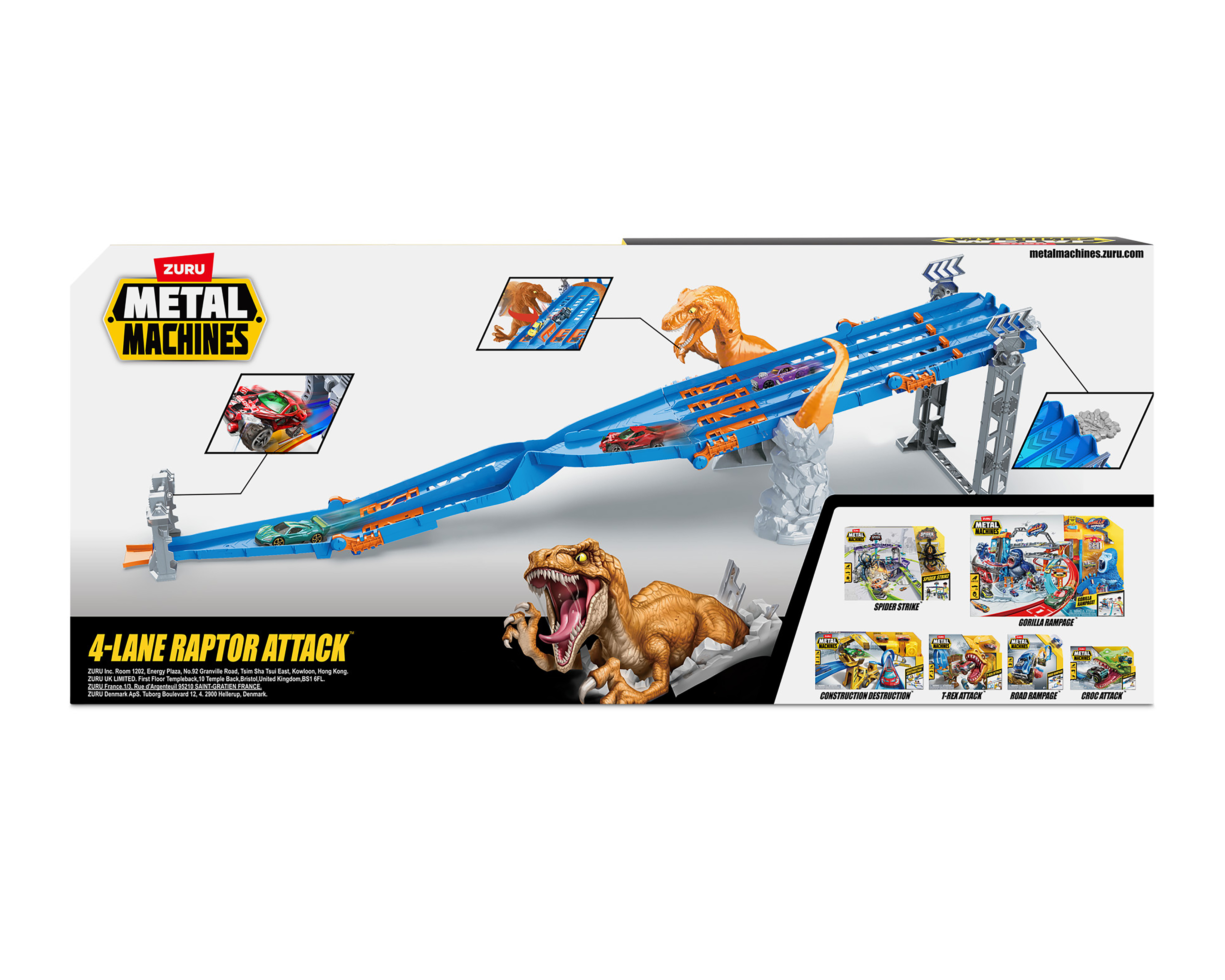 Foto 5 | Foto 5 | Pista de Carreras Zuru Metal Machines 4-Lane Raptor Attack