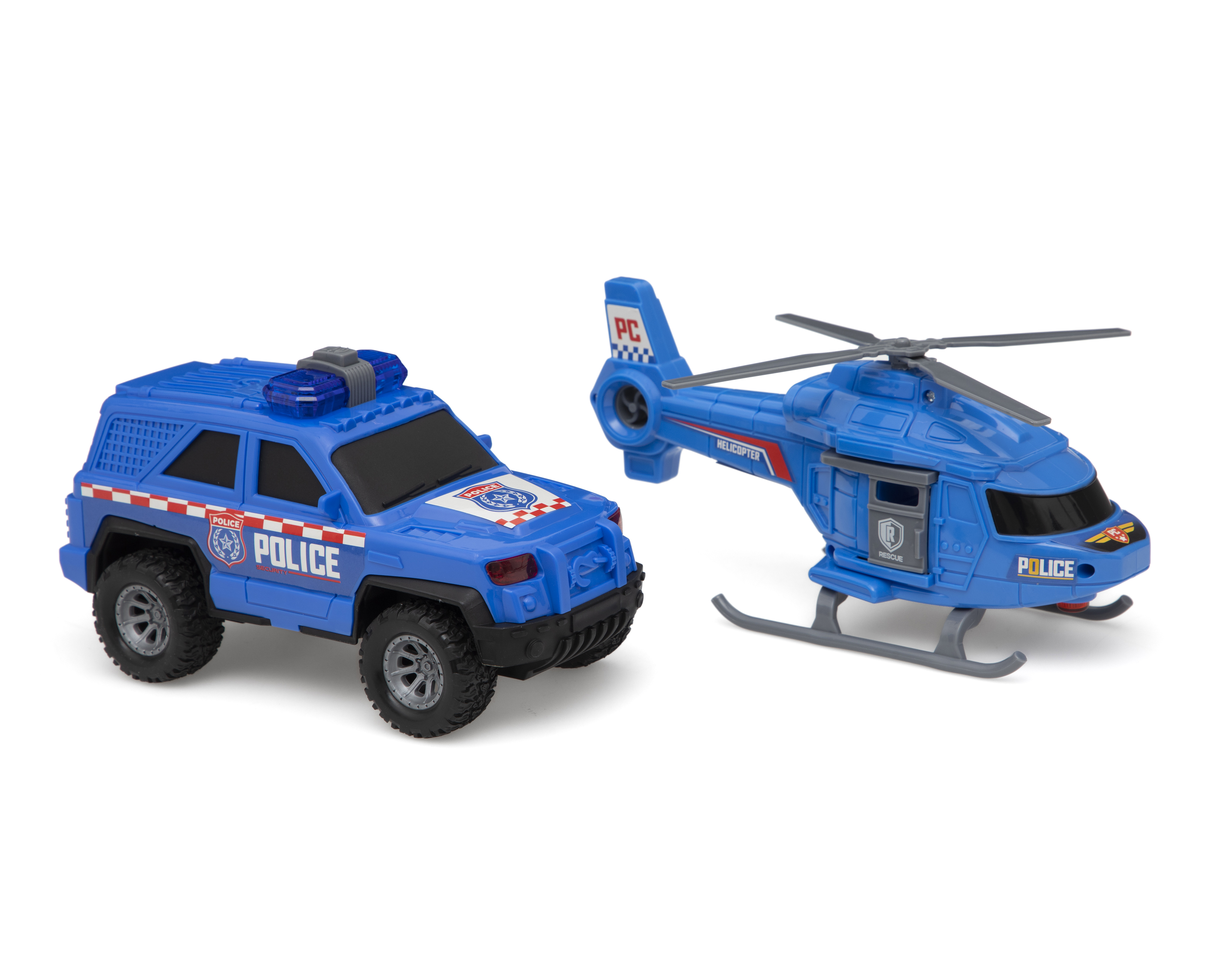 Patrulla y Helicóptero Funzone con Sonido