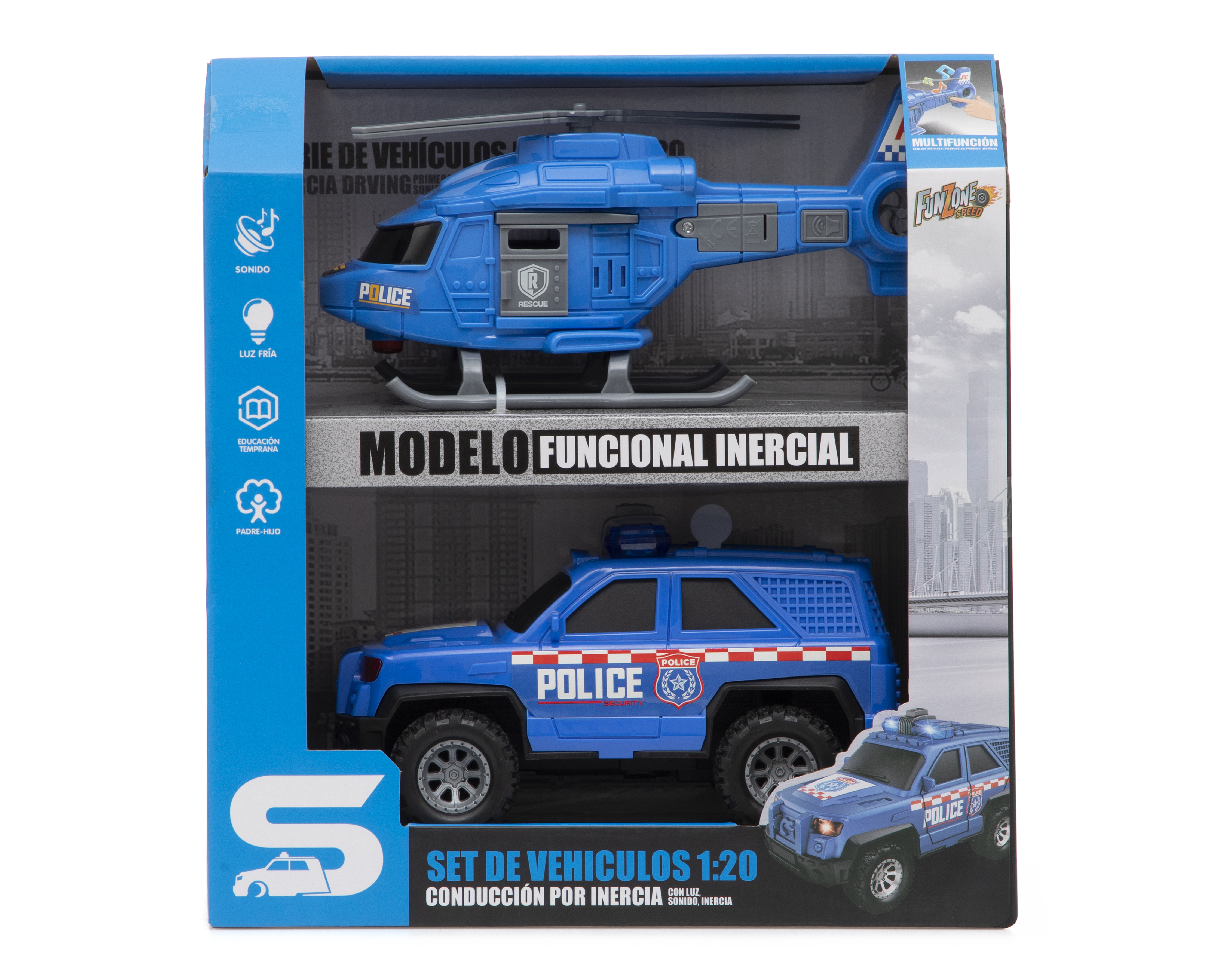 Foto 5 pulgar | Foto 4 | Patrulla y Helicóptero Funzone con Sonido