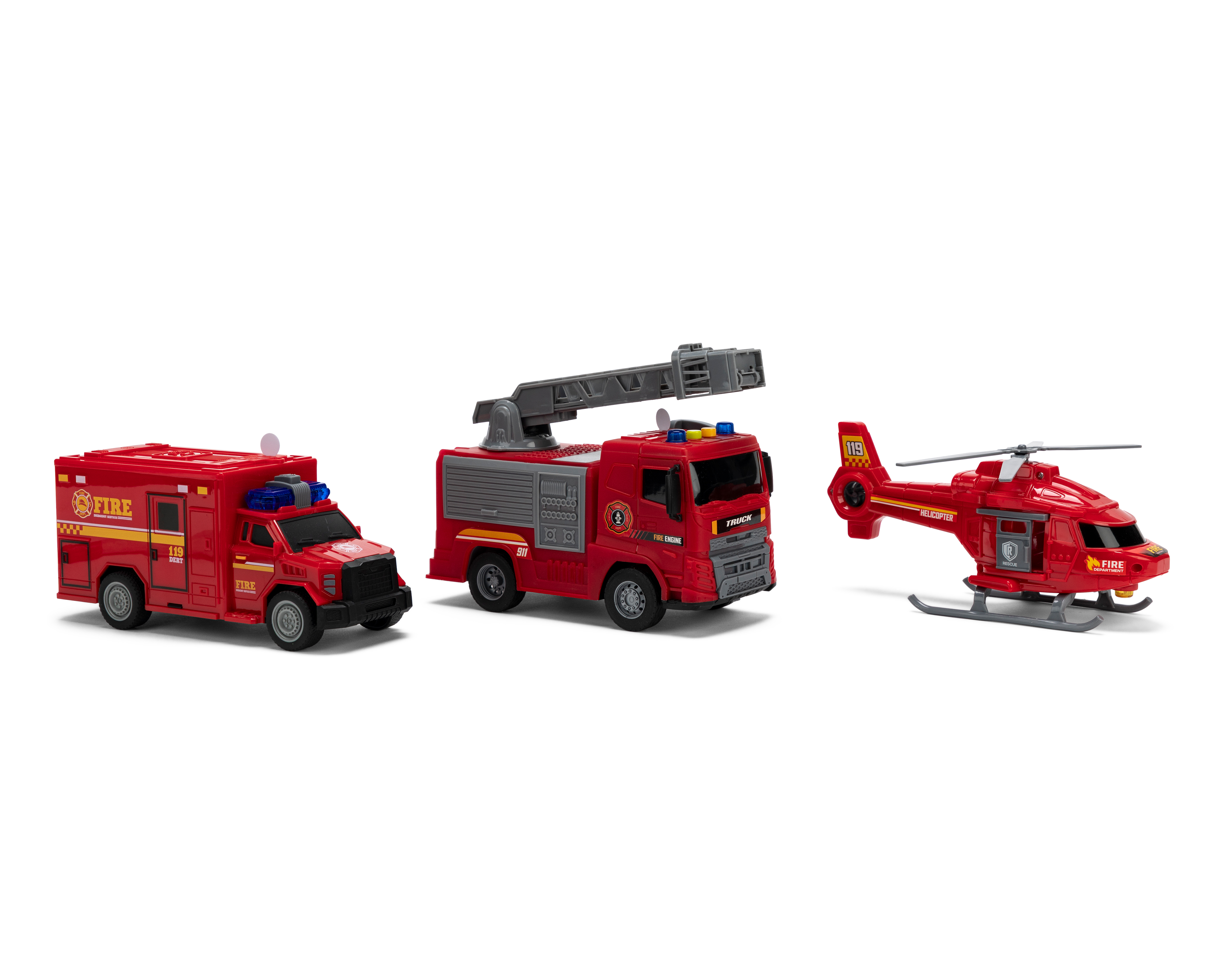 Vehículo de Bomberos Funzone 3 Piezas