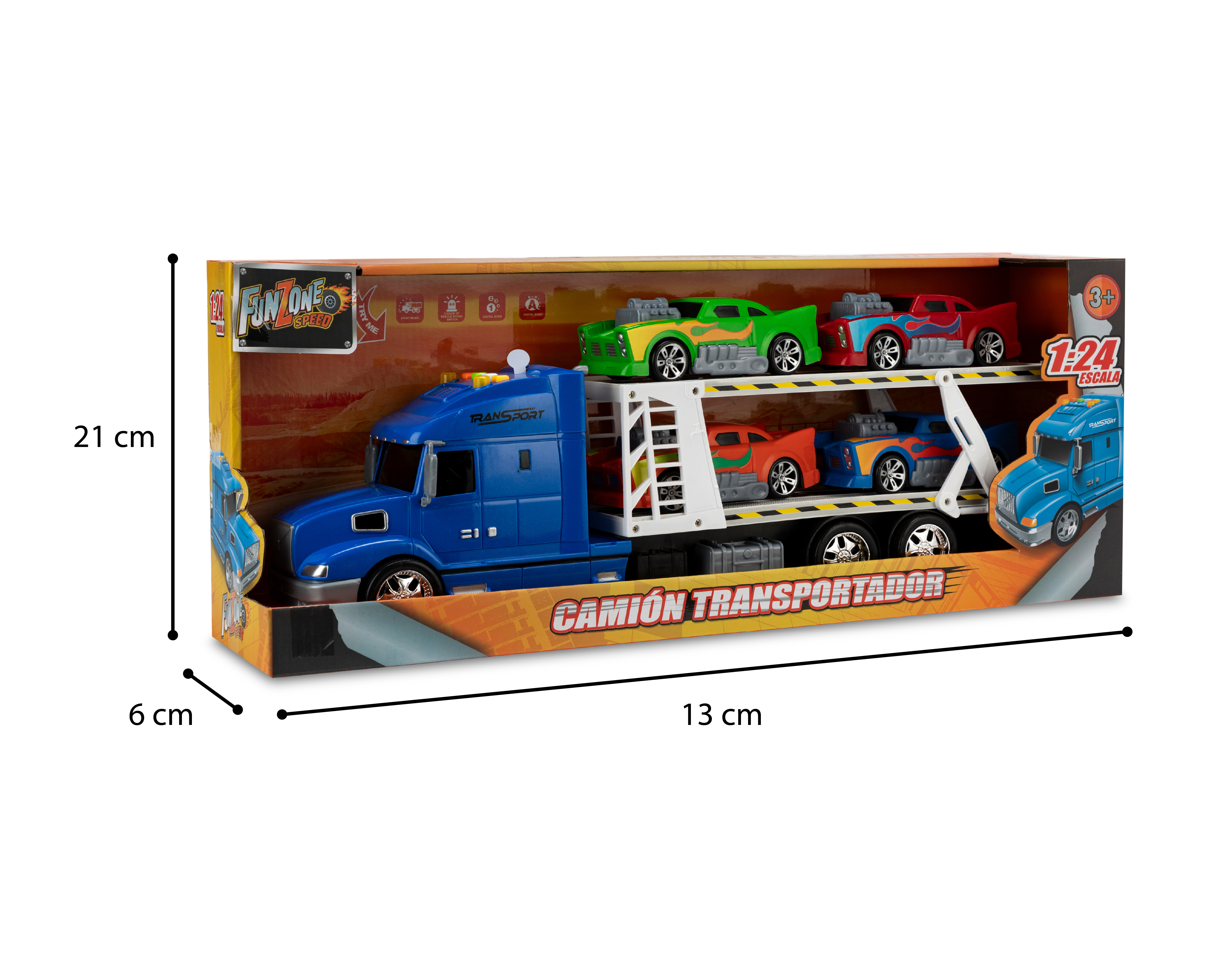 Foto 7 pulgar | Foto 6 | Camión Transportador Funzone con Carros