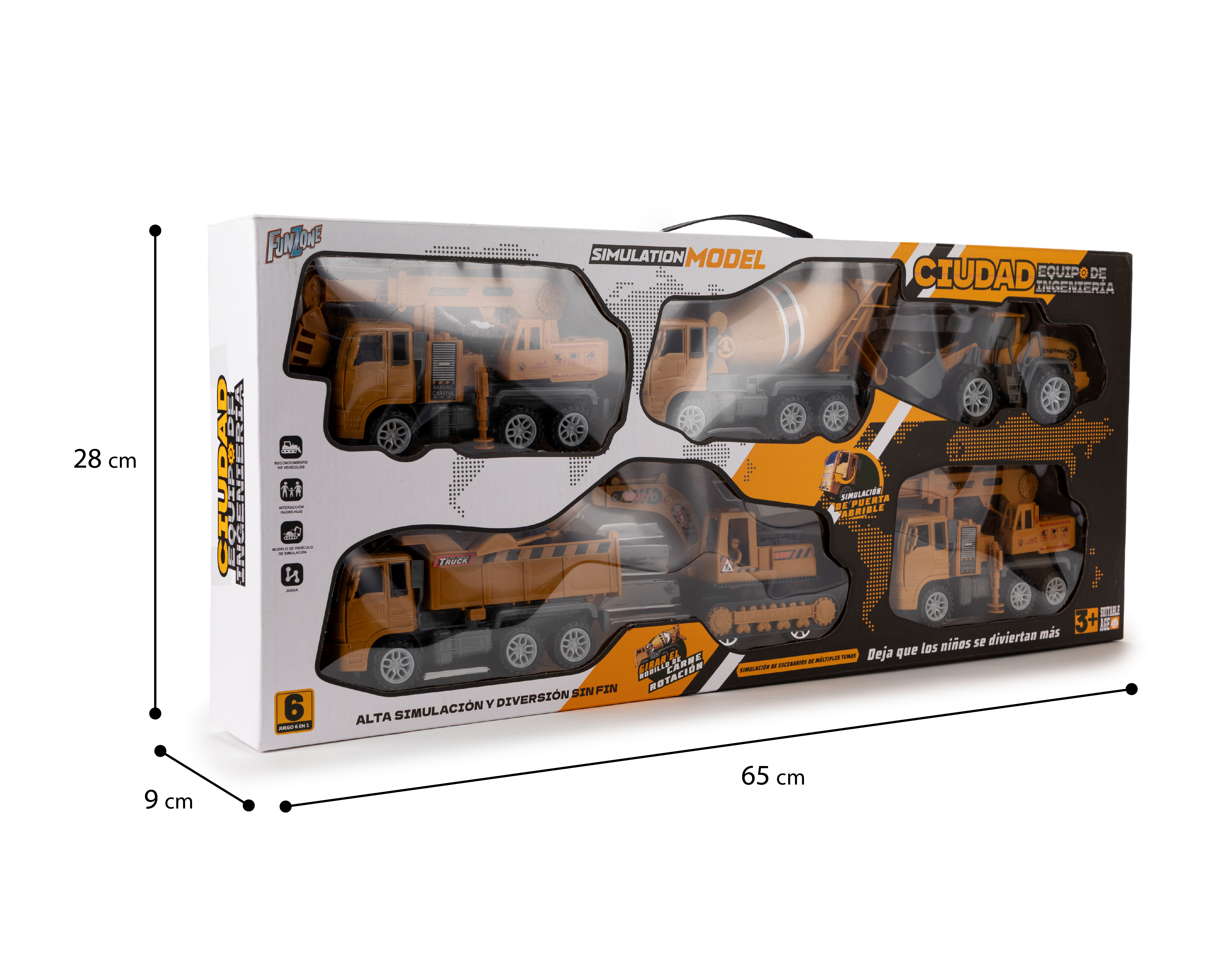 Foto 6 | Foto 6 | Carritos de Construcción Funzone 6 Piezas