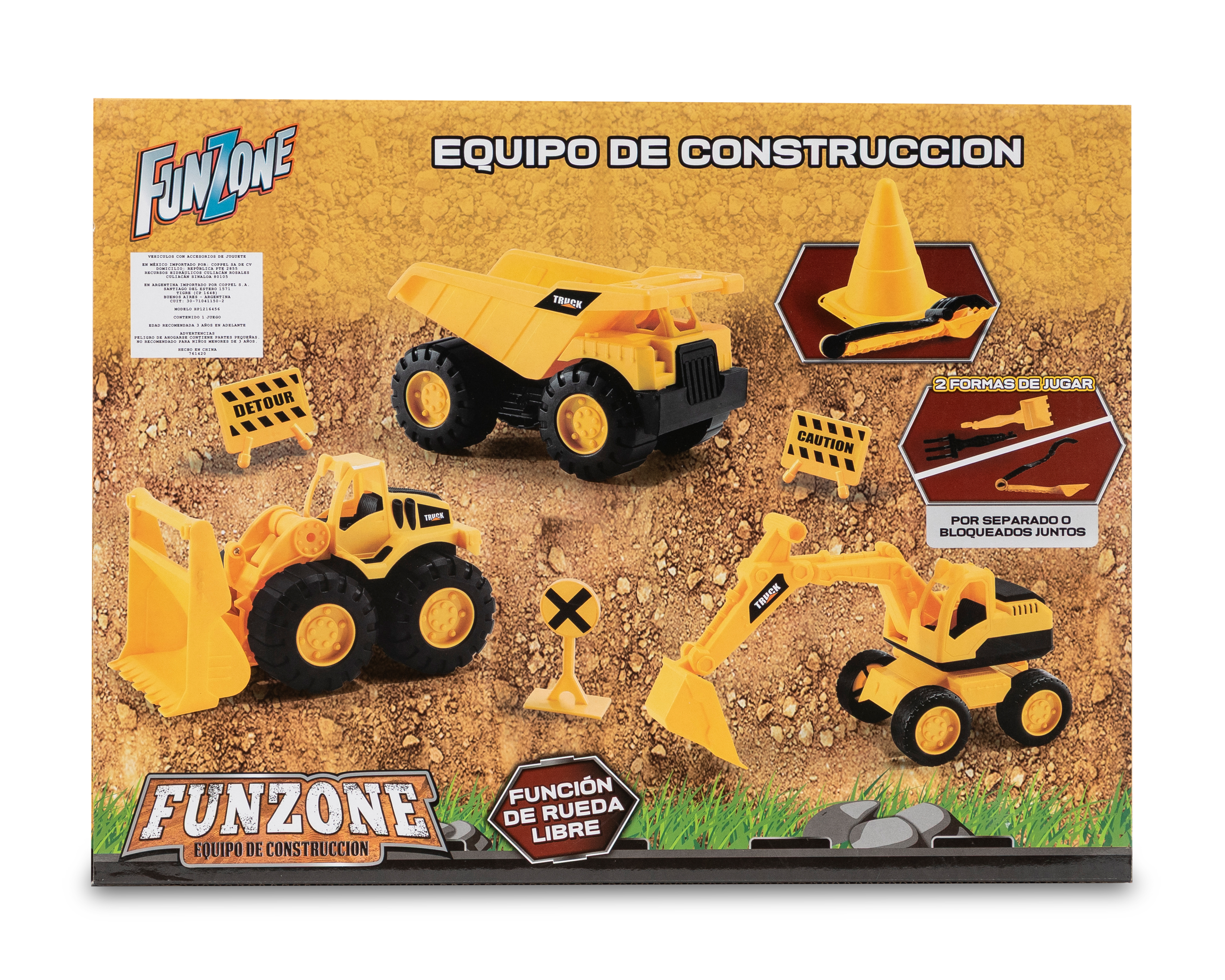 Foto 6 pulgar | Foto 5 | Vehículo de Construcción Funzone 6 Piezas