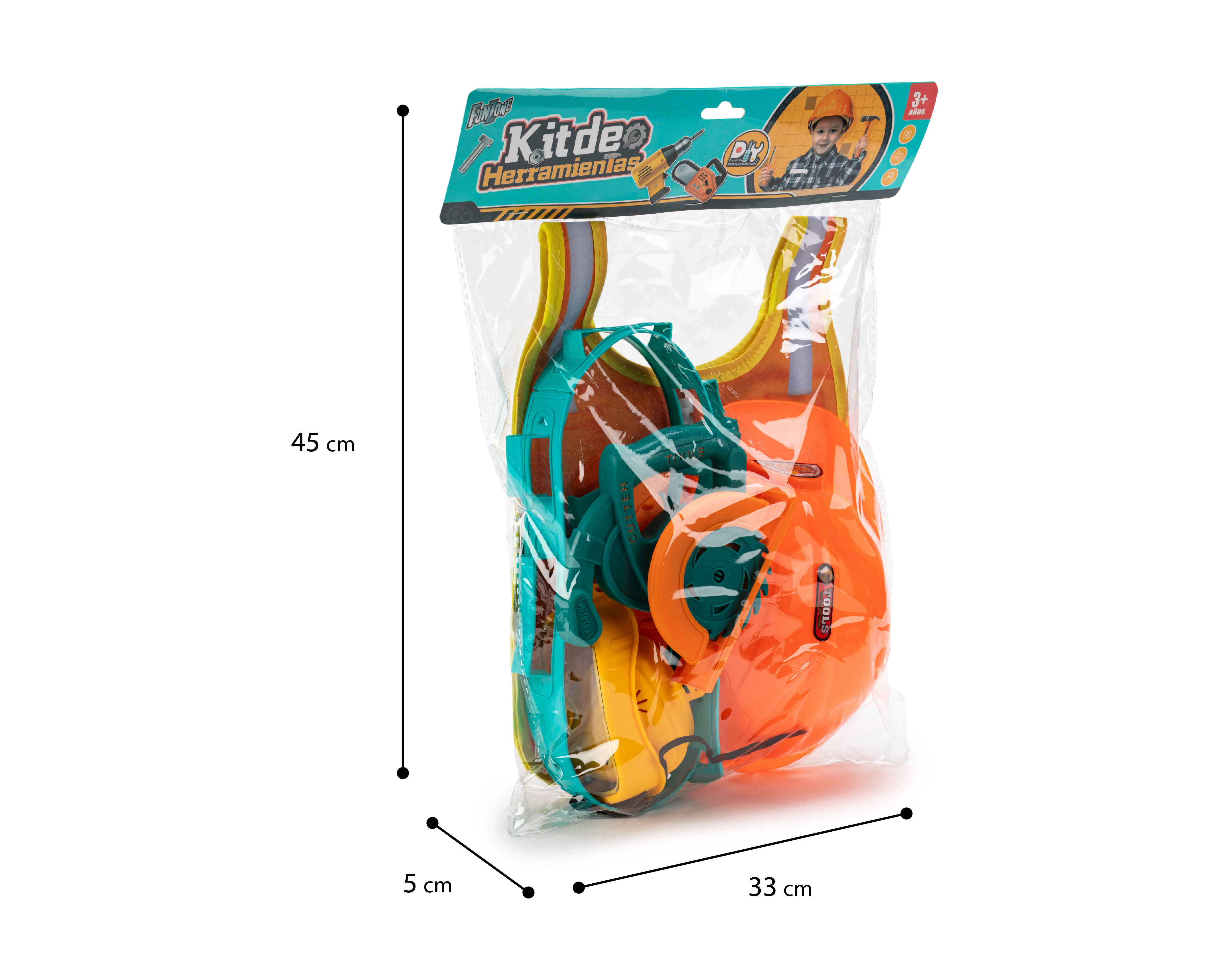 Foto 6 pulgar | Foto 5 | Juego de Herramientas de Construcción Funzone 7 Piezas