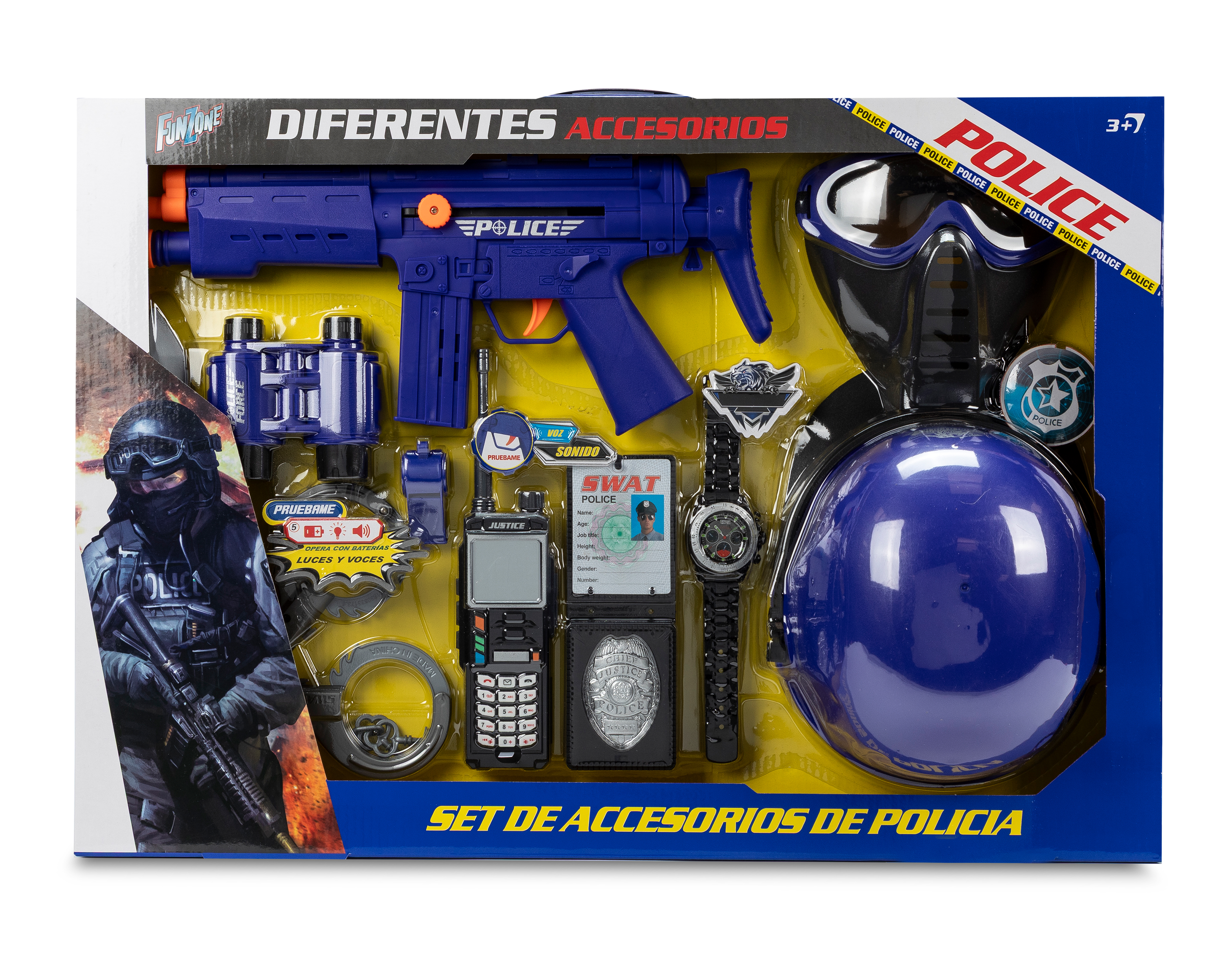 Set Accesorios de Policía Funzone 11 Piezas