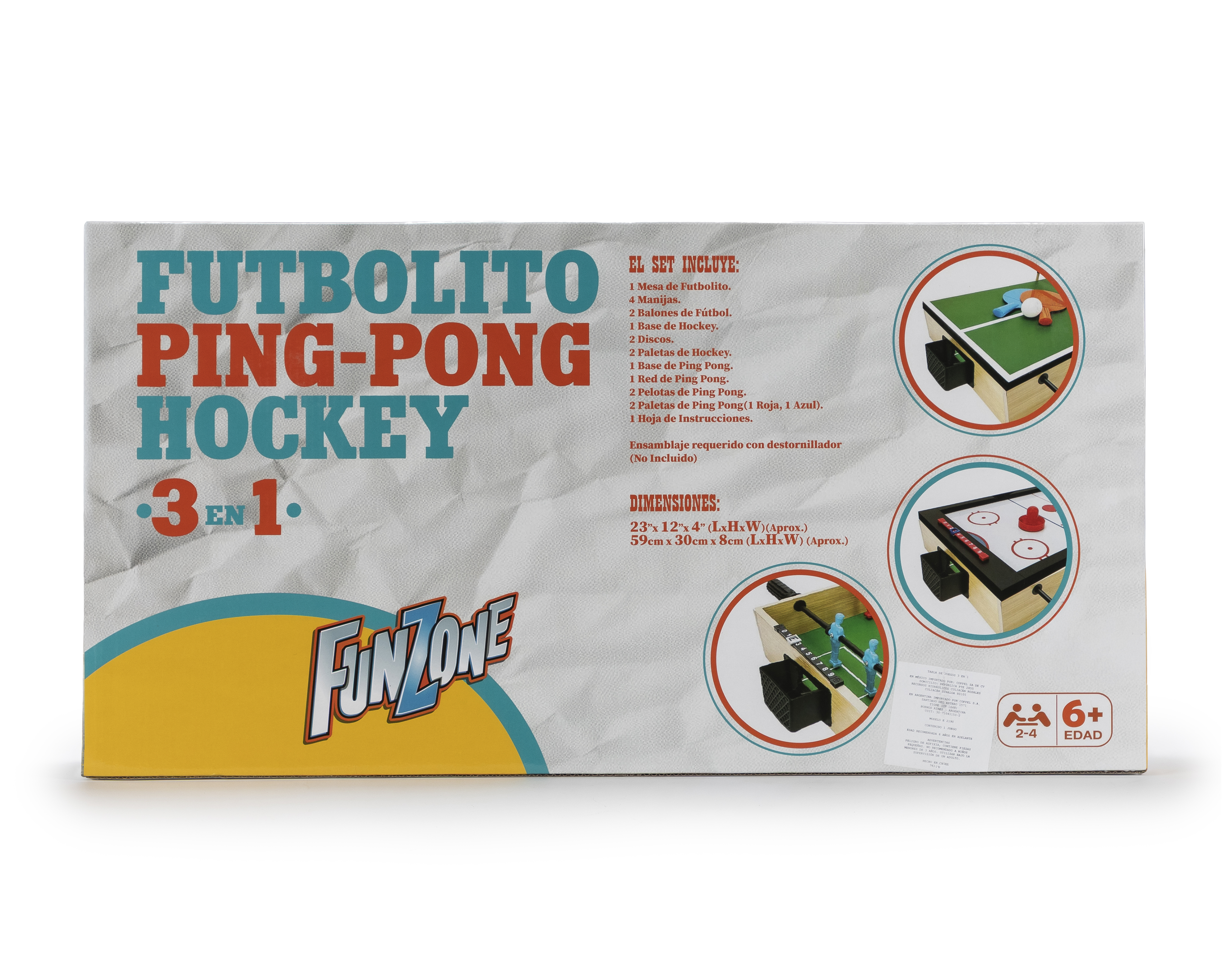 Foto 2 | Foto 2 | Mesa Multijuegos Funzone 3 en 1